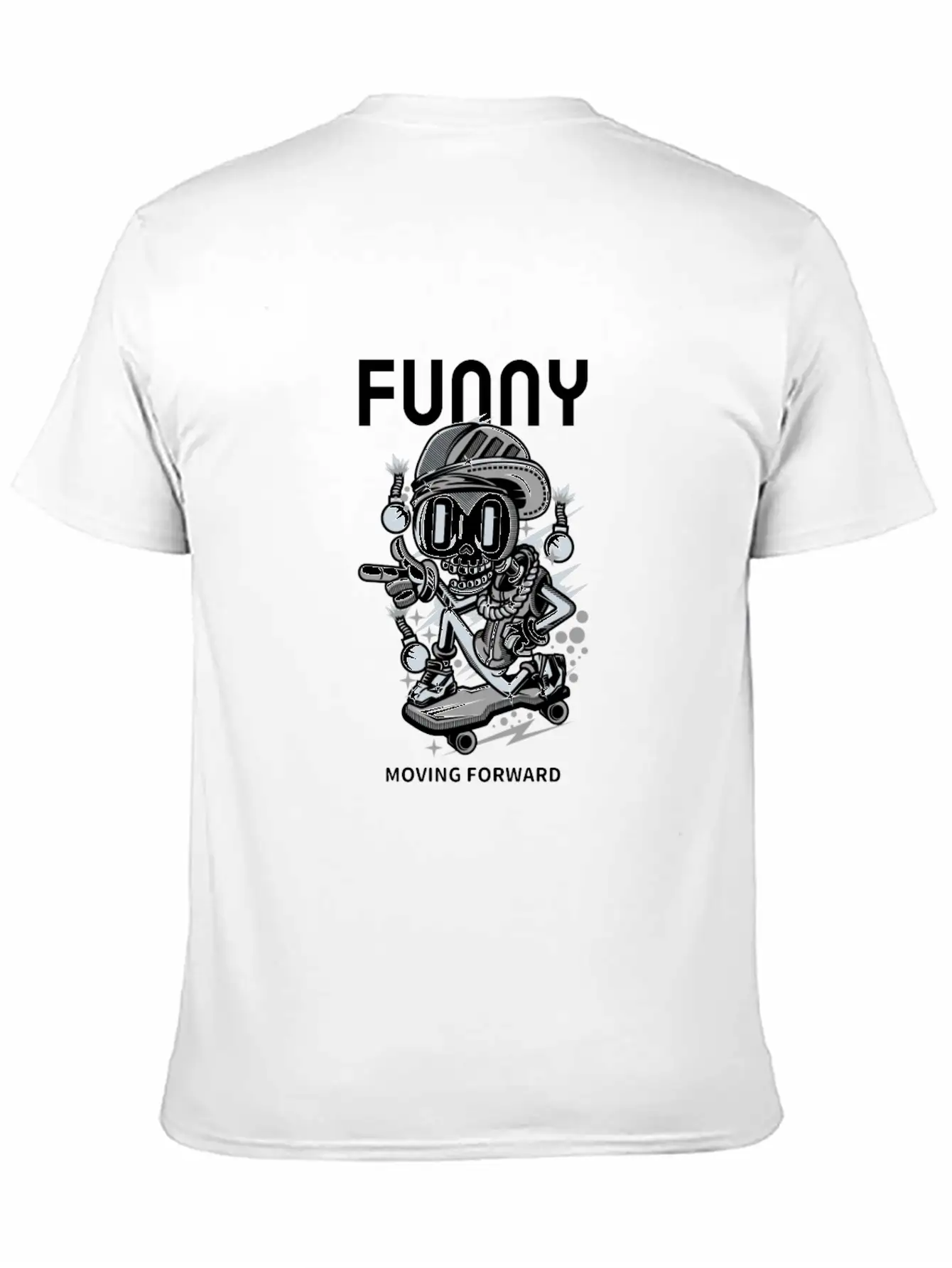 Skater Comfortable Minimalist Graphic Tee – Summer Style Essential