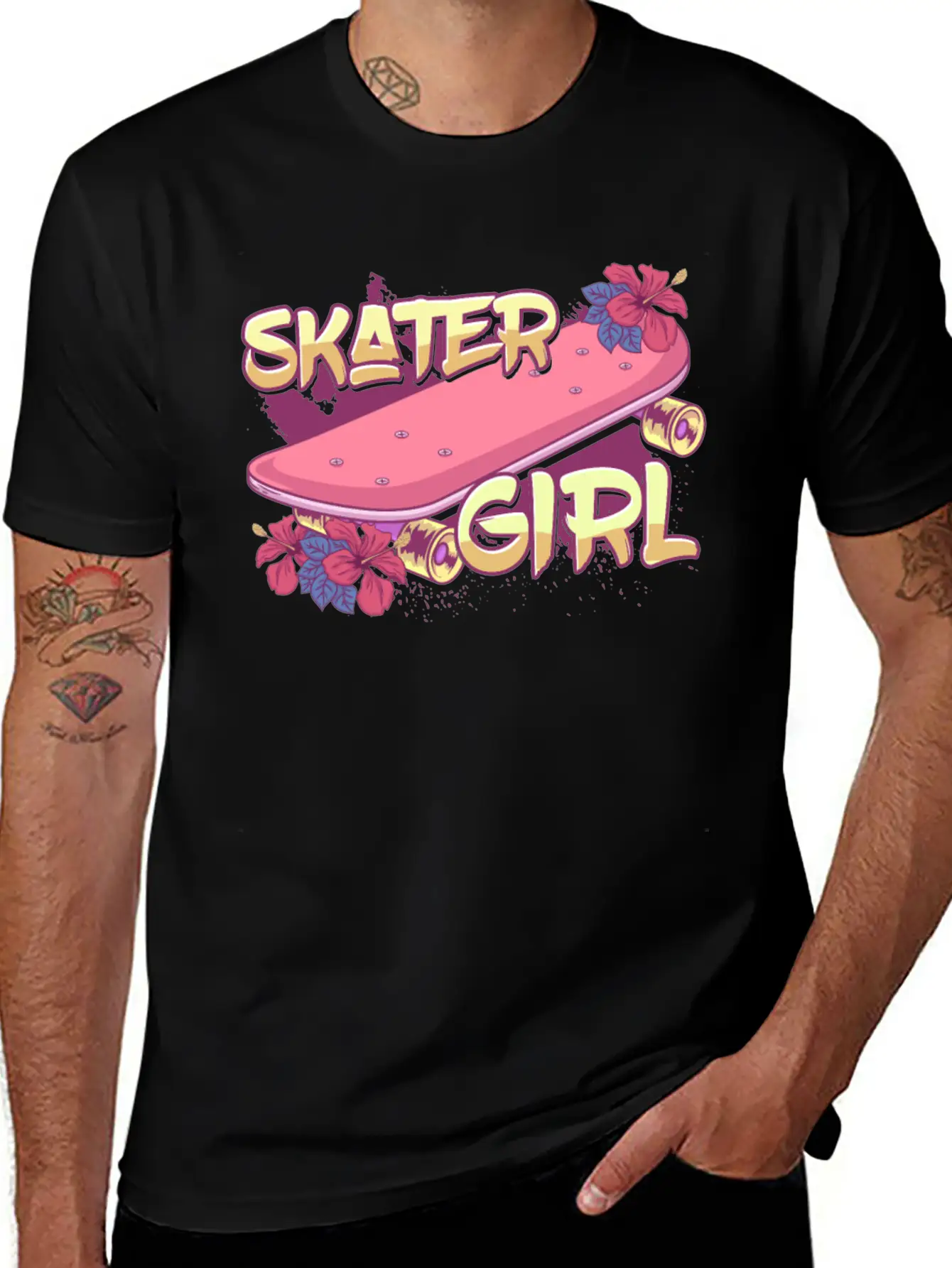 Skater Girl Skateboard Timeless Short Sleeve Tee – Comfy And Minimalist Design