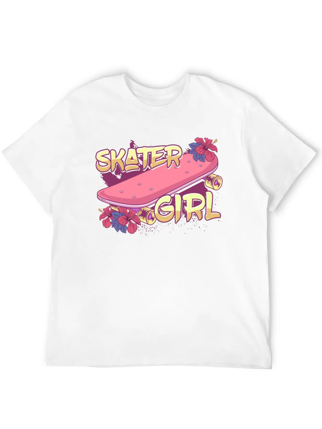 Skater Girl Skateboard Timeless Short Sleeve Tee – Comfy And Minimalist Design