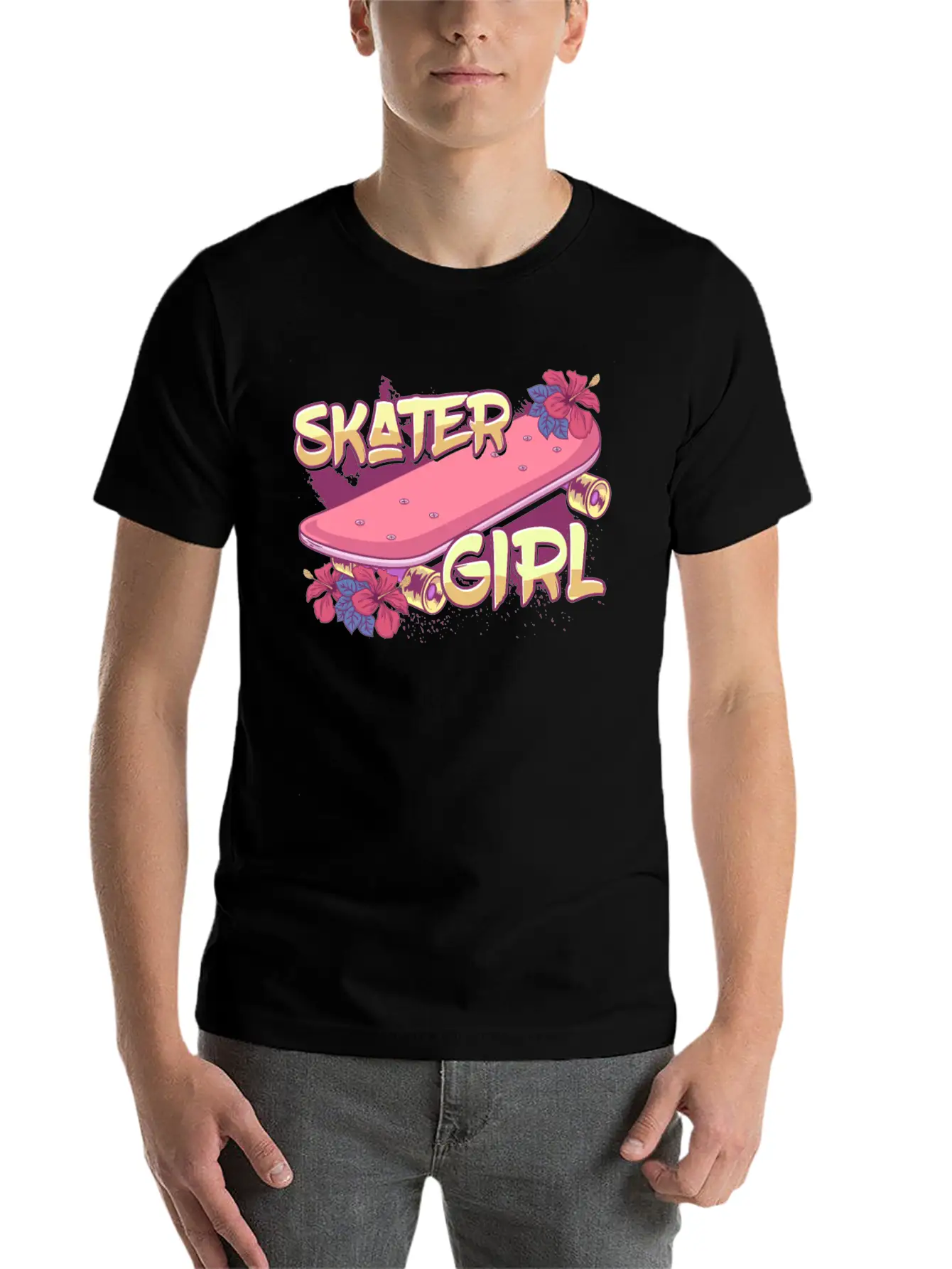 Skater Girl Skateboard Timeless Short Sleeve Tee – Comfy And Minimalist Design