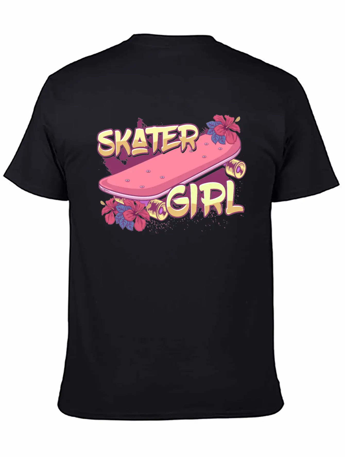Skater Girl Skateboard Timeless Short Sleeve Tee – Comfy And Minimalist Design