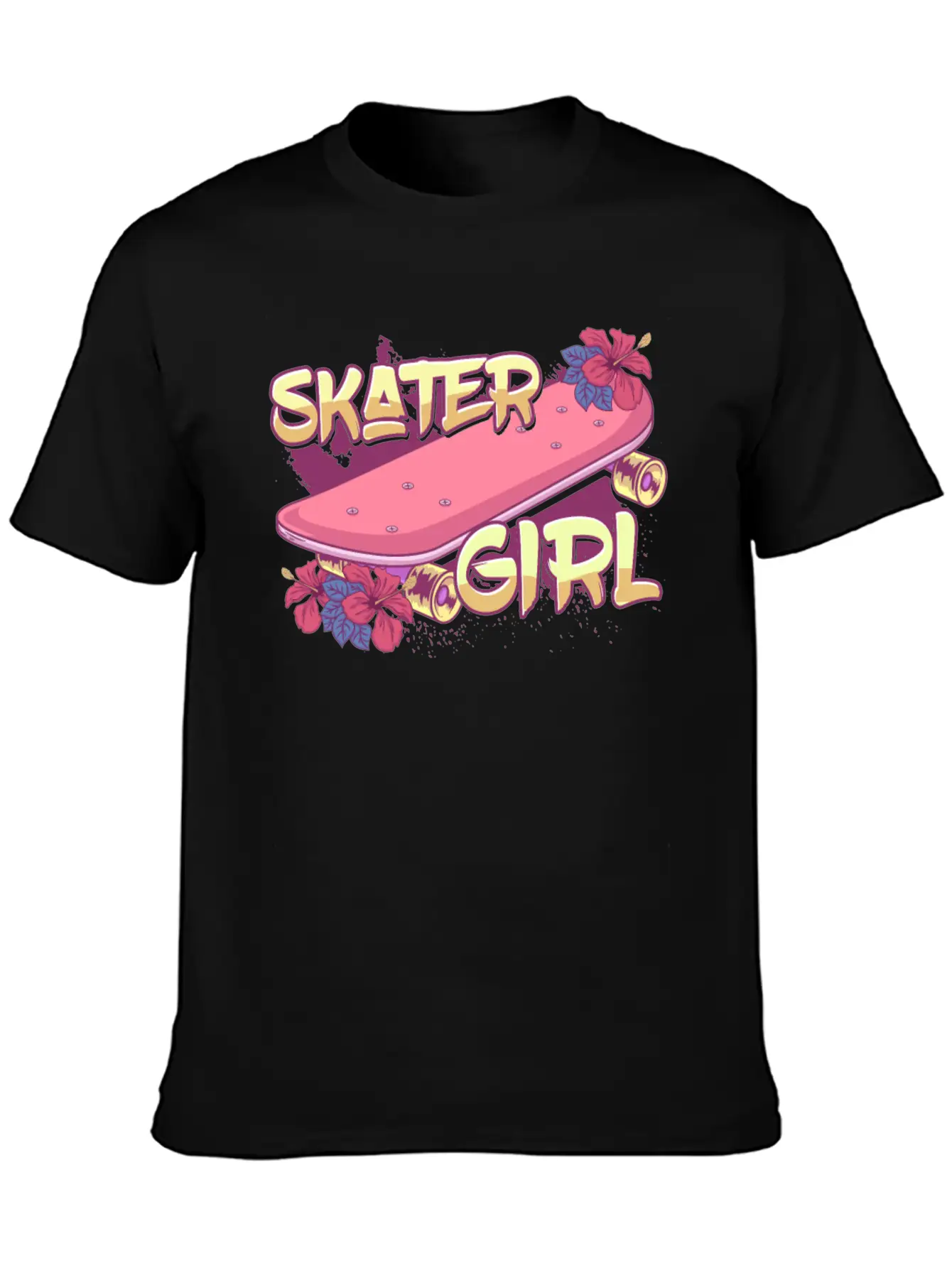 Skater Girl Skateboard Timeless Short Sleeve Tee – Comfy And Minimalist Design