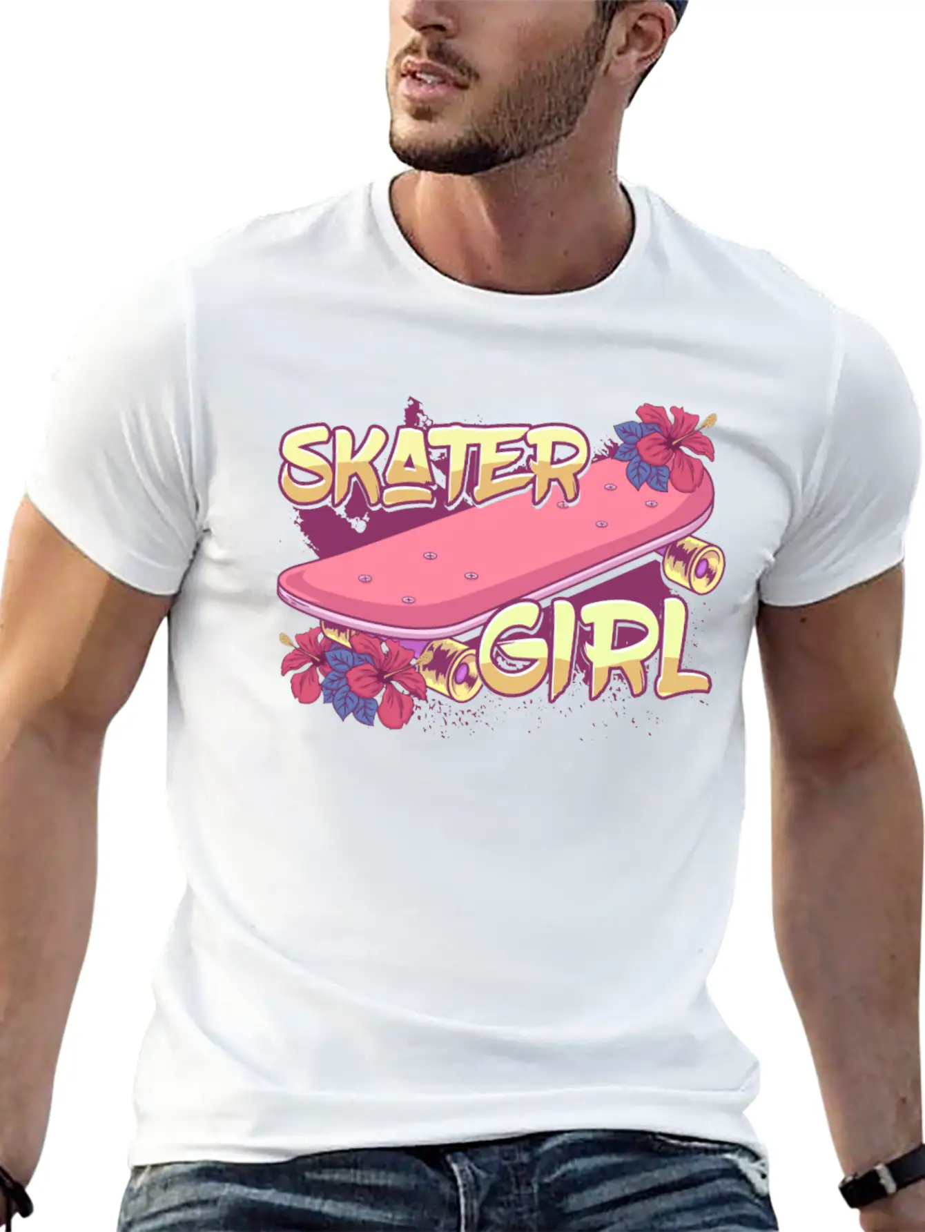 Skater Girl Skateboard Timeless Short Sleeve Tee – Comfy And Minimalist Design