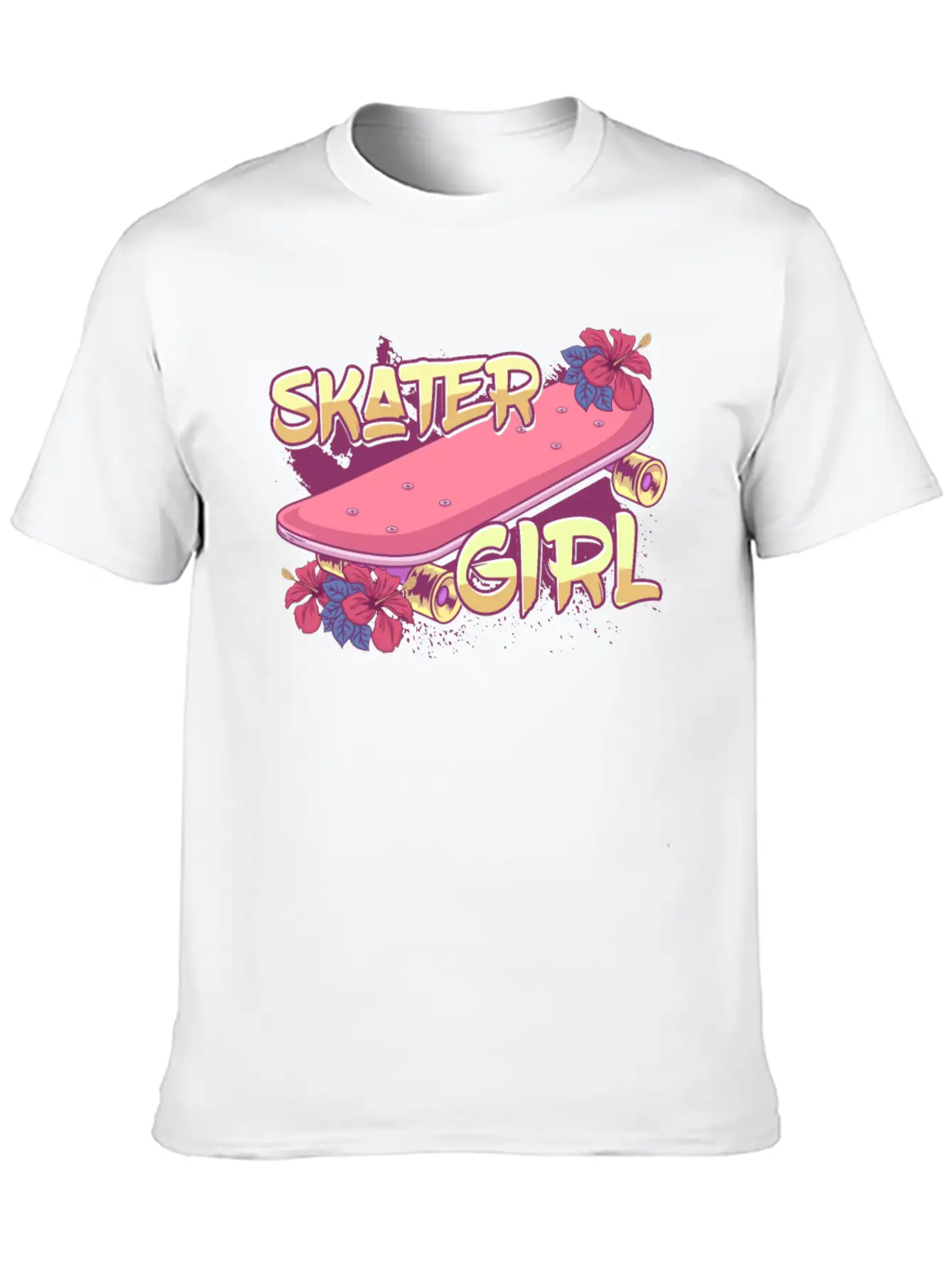 Skater Girl Skateboard Timeless Short Sleeve Tee – Comfy And Minimalist Design