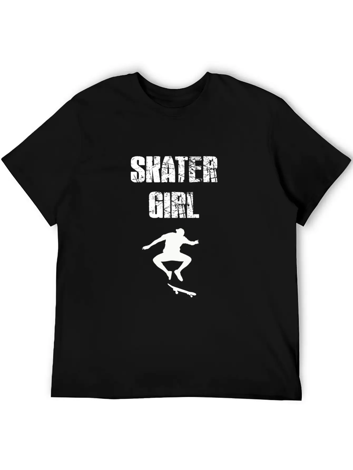Skater Girl Unisex Short Sleeve Soft Cotton T-Shirt – Casual Everyday Wear