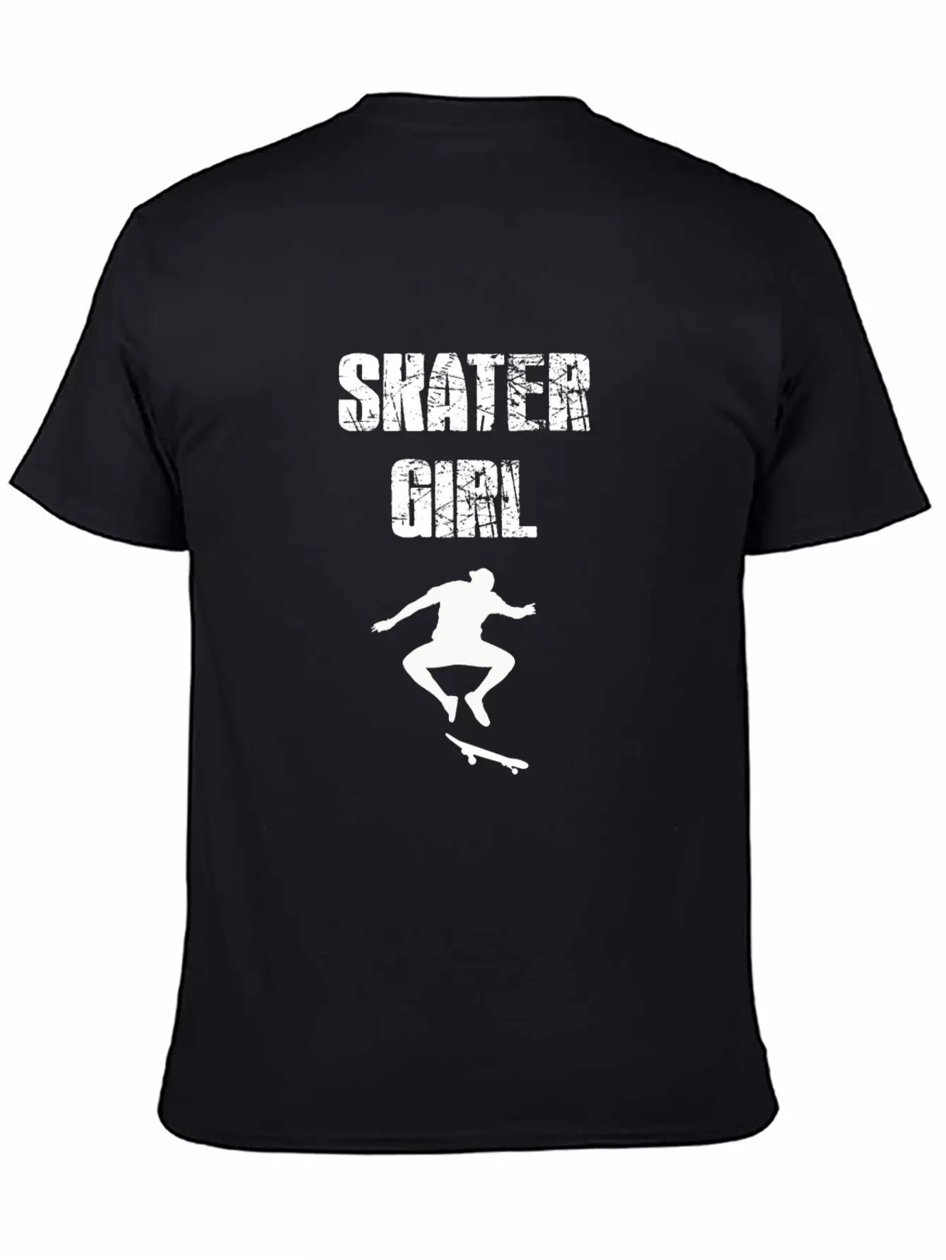 Skater Girl Unisex Short Sleeve Soft Cotton T-Shirt – Casual Everyday Wear
