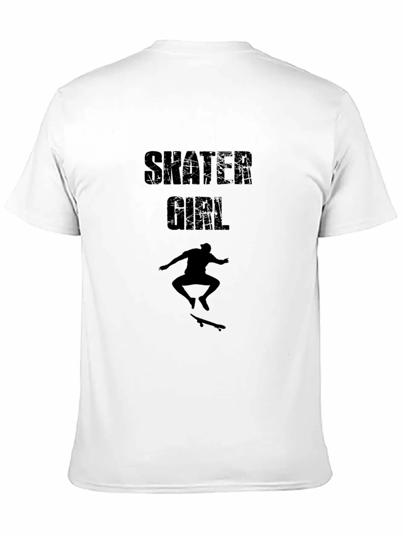 Skater Girl Unisex Short Sleeve Soft Cotton T-Shirt – Casual Everyday Wear