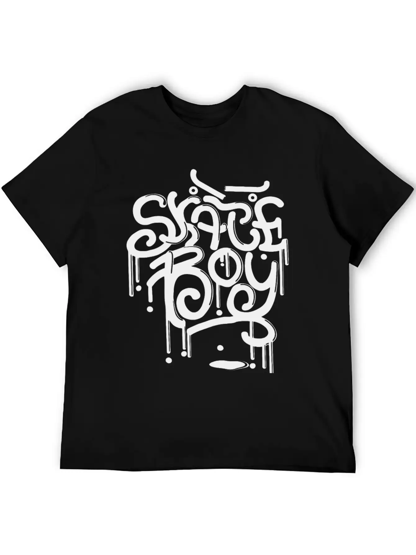 Skater Skateboard Comfortable Minimalist Graphic Tee – Summer Style Essential