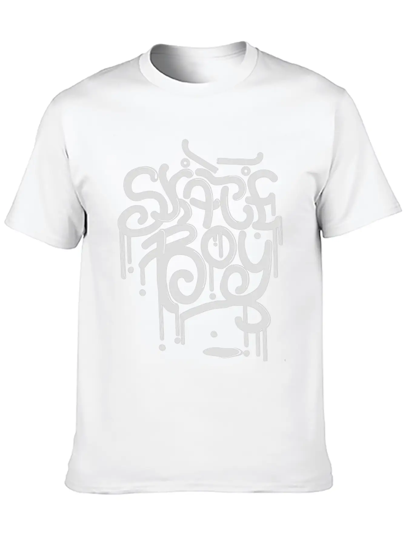 Skater Skateboard Comfortable Minimalist Graphic Tee – Summer Style Essential
