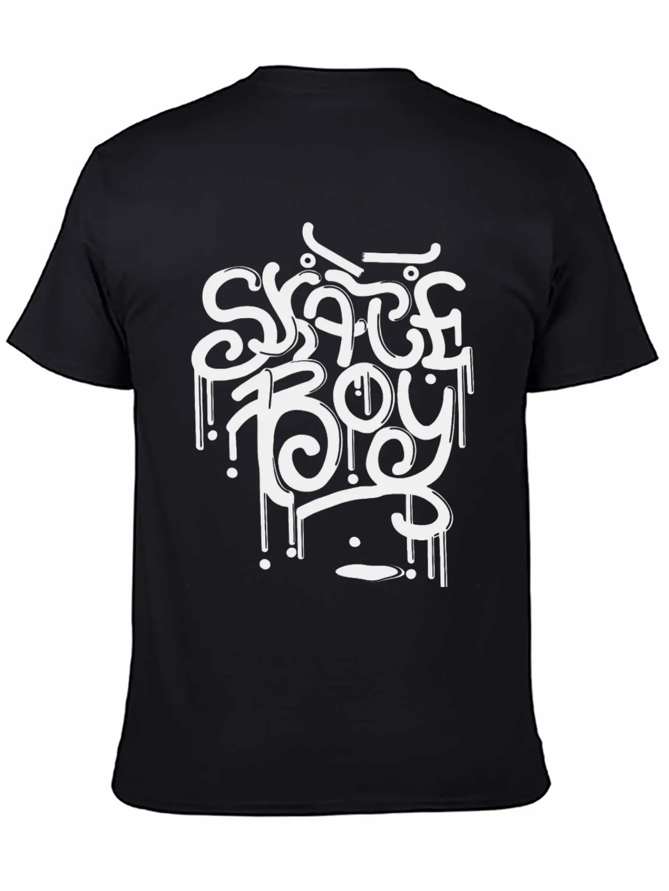 Skater Skateboard Comfortable Minimalist Graphic Tee – Summer Style Essential