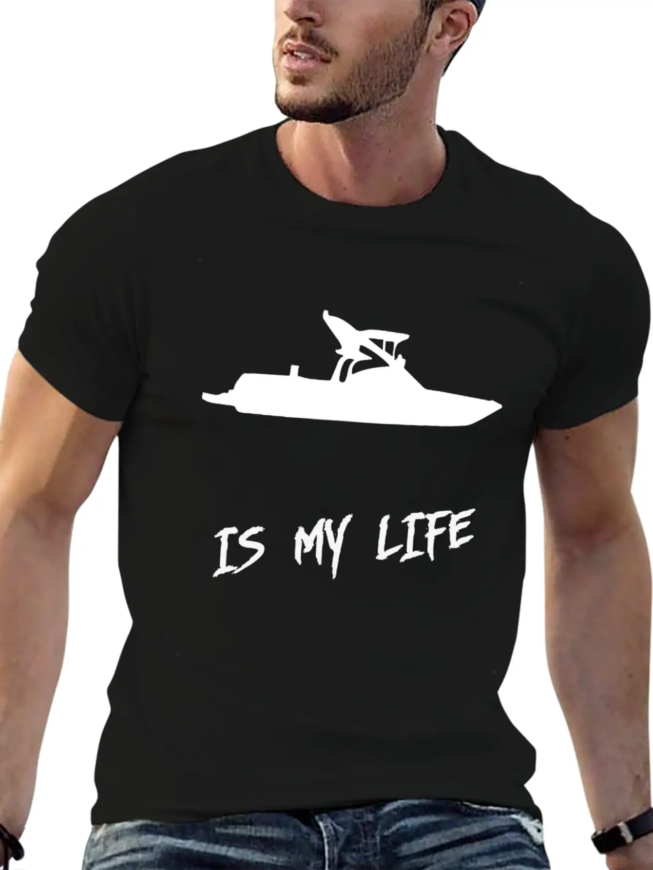 Ski Boat Is My Lifepng Timeless Short Sleeve Tee – Comfy And Minimalist Design