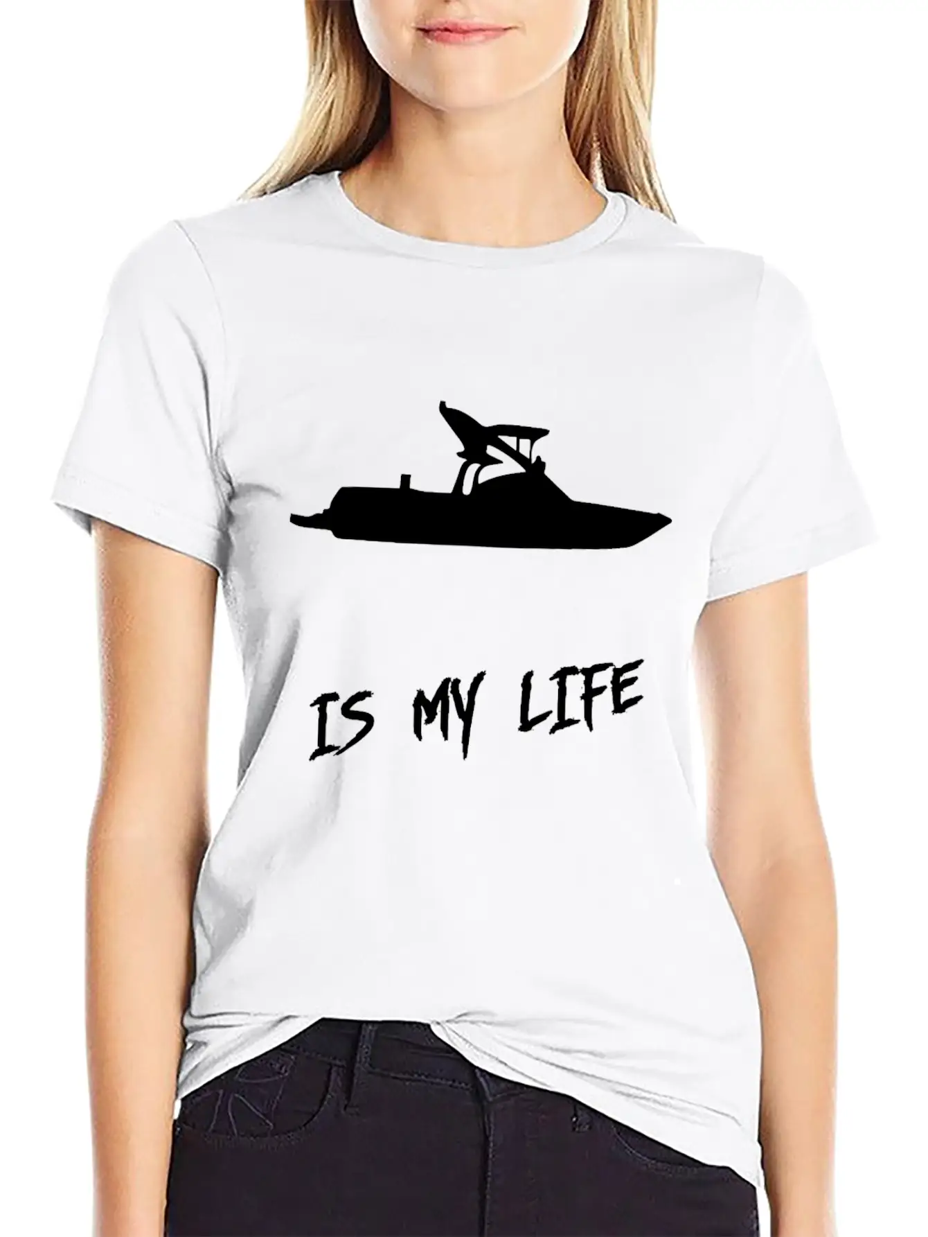 Ski Boat Is My Lifepng Timeless Short Sleeve Tee – Comfy And Minimalist Design