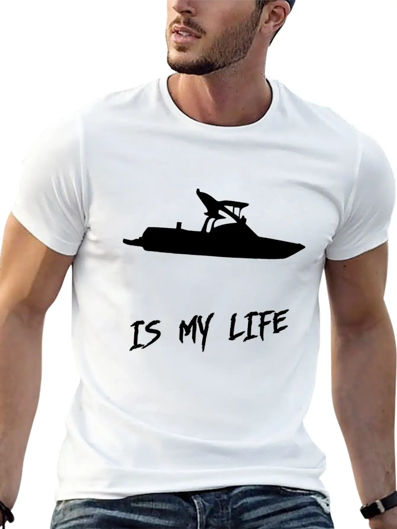 Ski Boat Is My Lifepng Timeless Short Sleeve Tee – Comfy And Minimalist Design