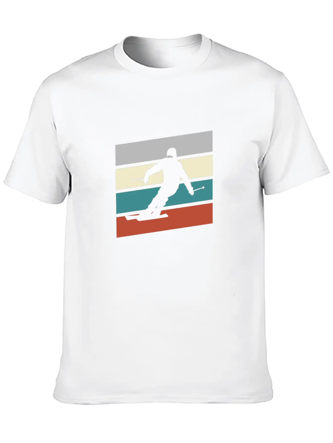 Ski Retro Stylish Everyday T-Shirt – Unisex Basic Cotton Tee