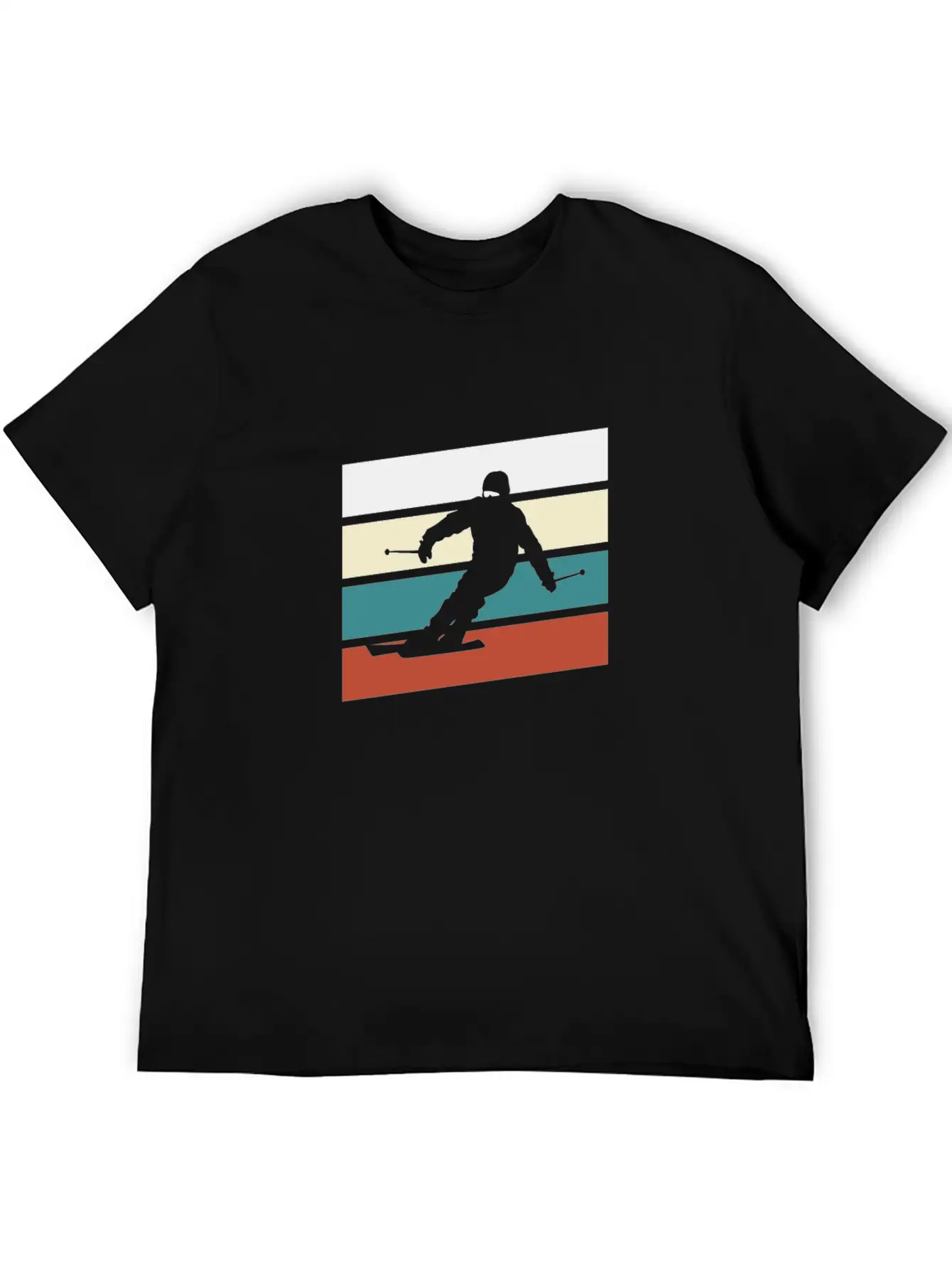 Ski Retro Stylish Everyday T-Shirt – Unisex Basic Cotton Tee
