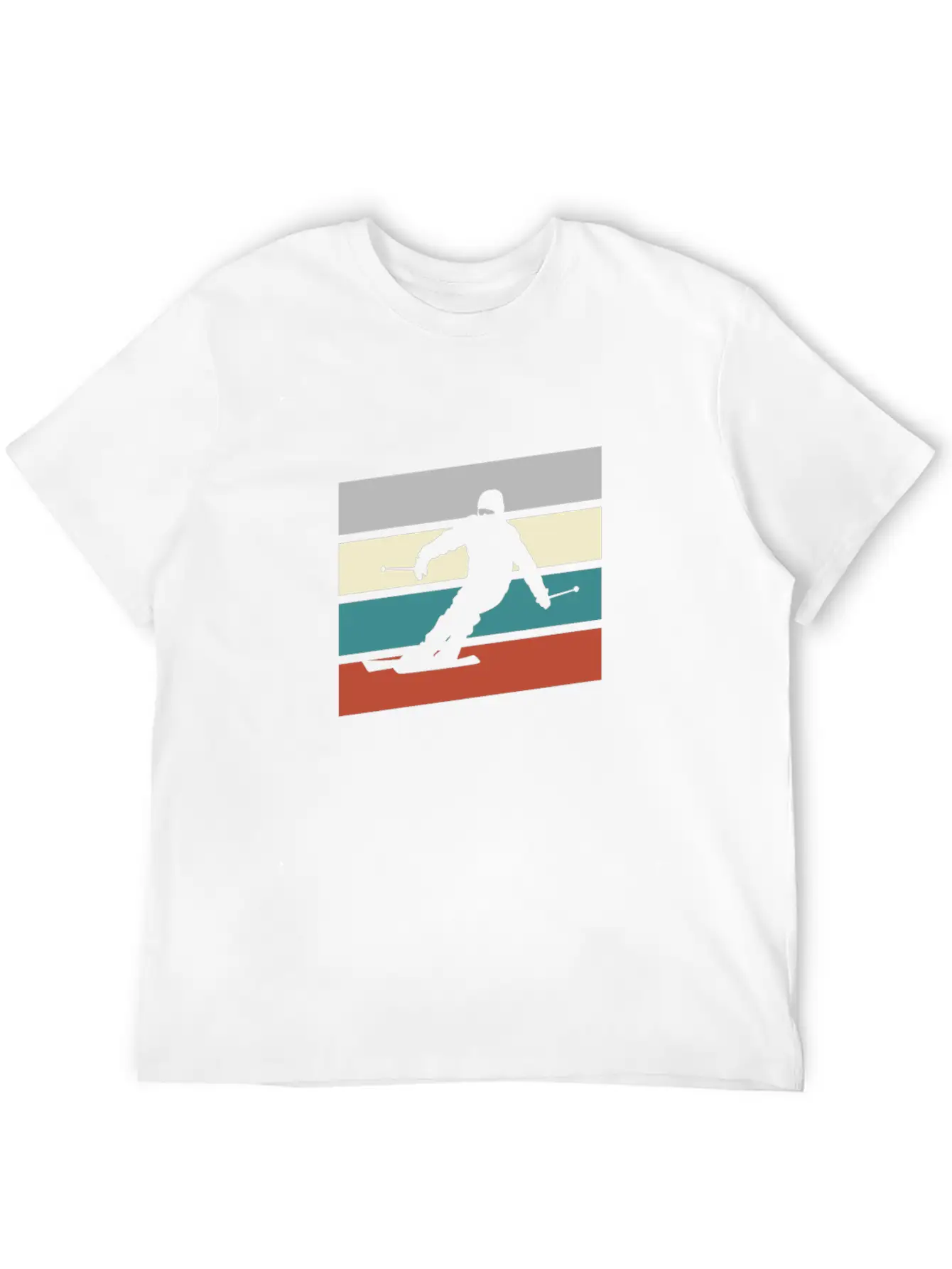 Ski Retro Stylish Everyday T-Shirt – Unisex Basic Cotton Tee