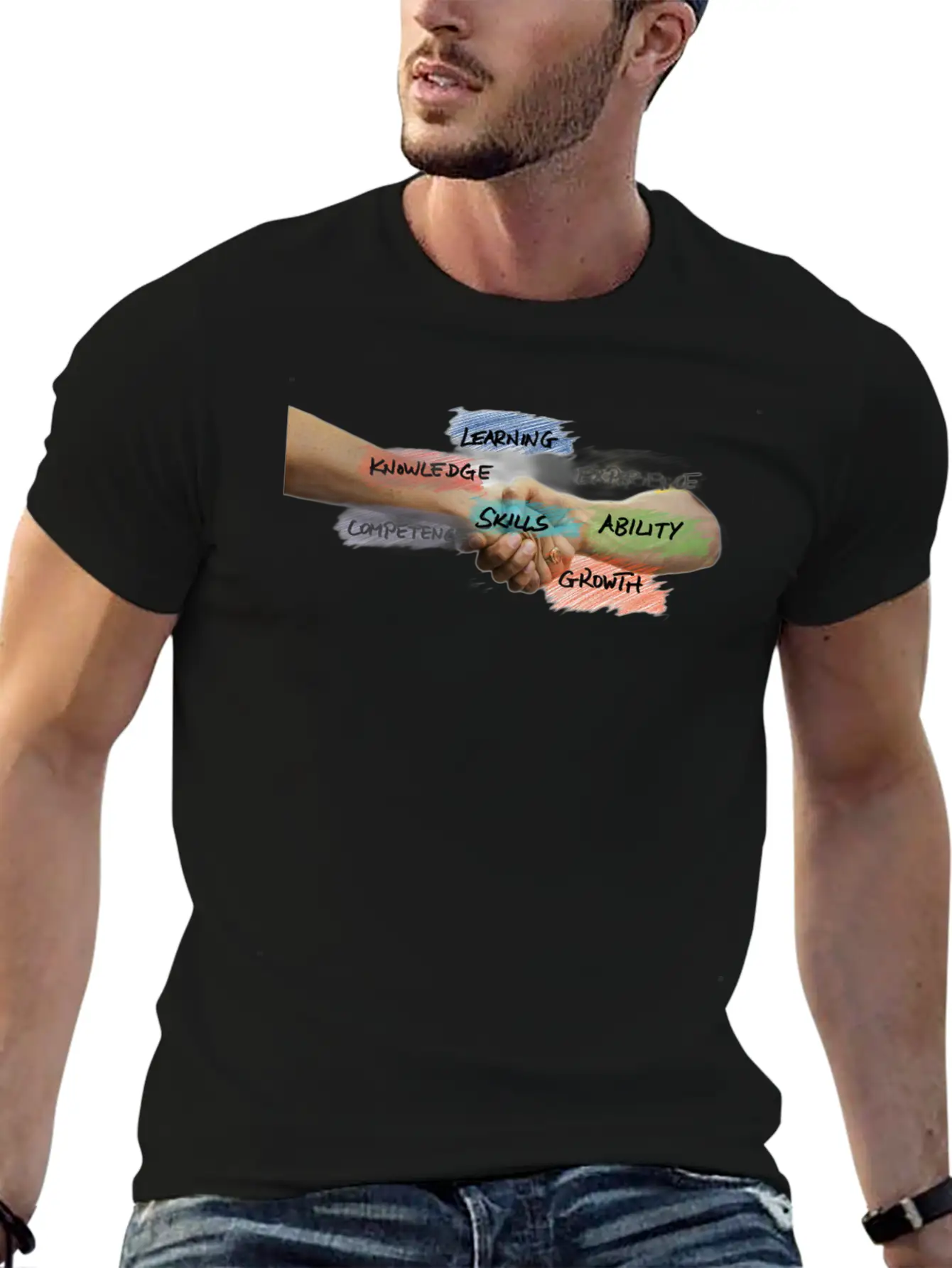 Skills Peace Unisex Short Sleeve Soft Cotton T-Shirt – Casual Everyday Wear