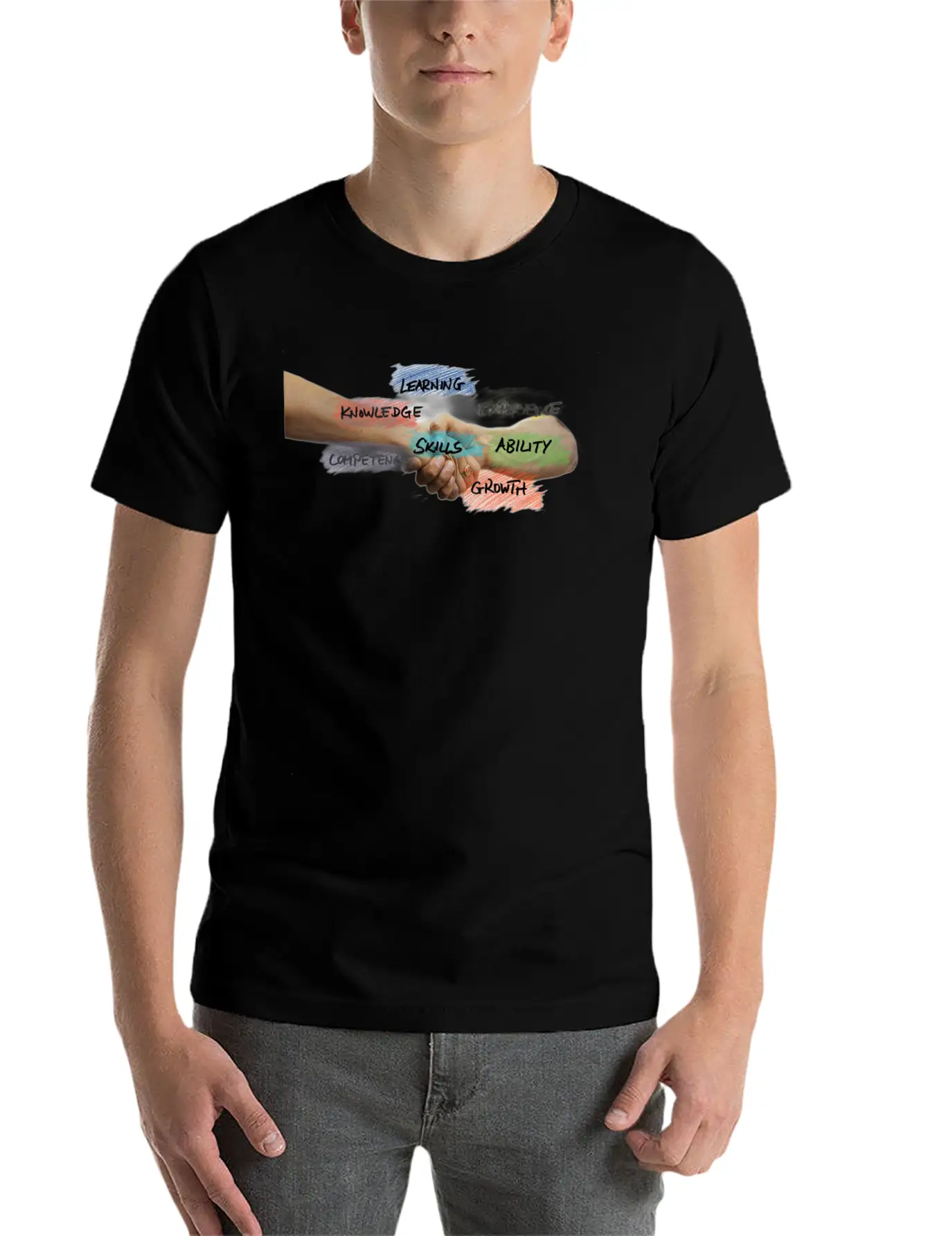 Skills Peace Unisex Short Sleeve Soft Cotton T-Shirt – Casual Everyday Wear