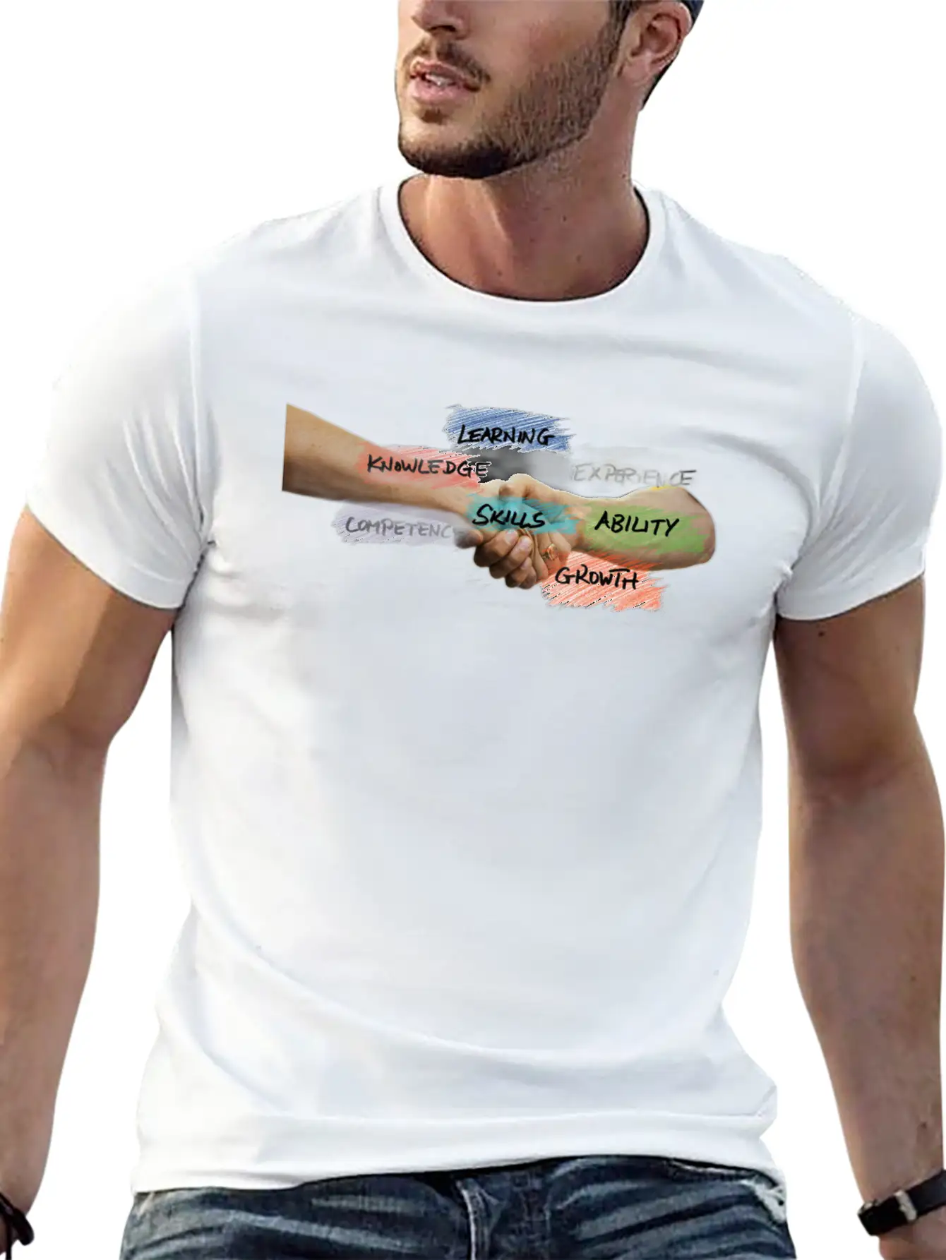 Skills Peace Unisex Short Sleeve Soft Cotton T-Shirt – Casual Everyday Wear