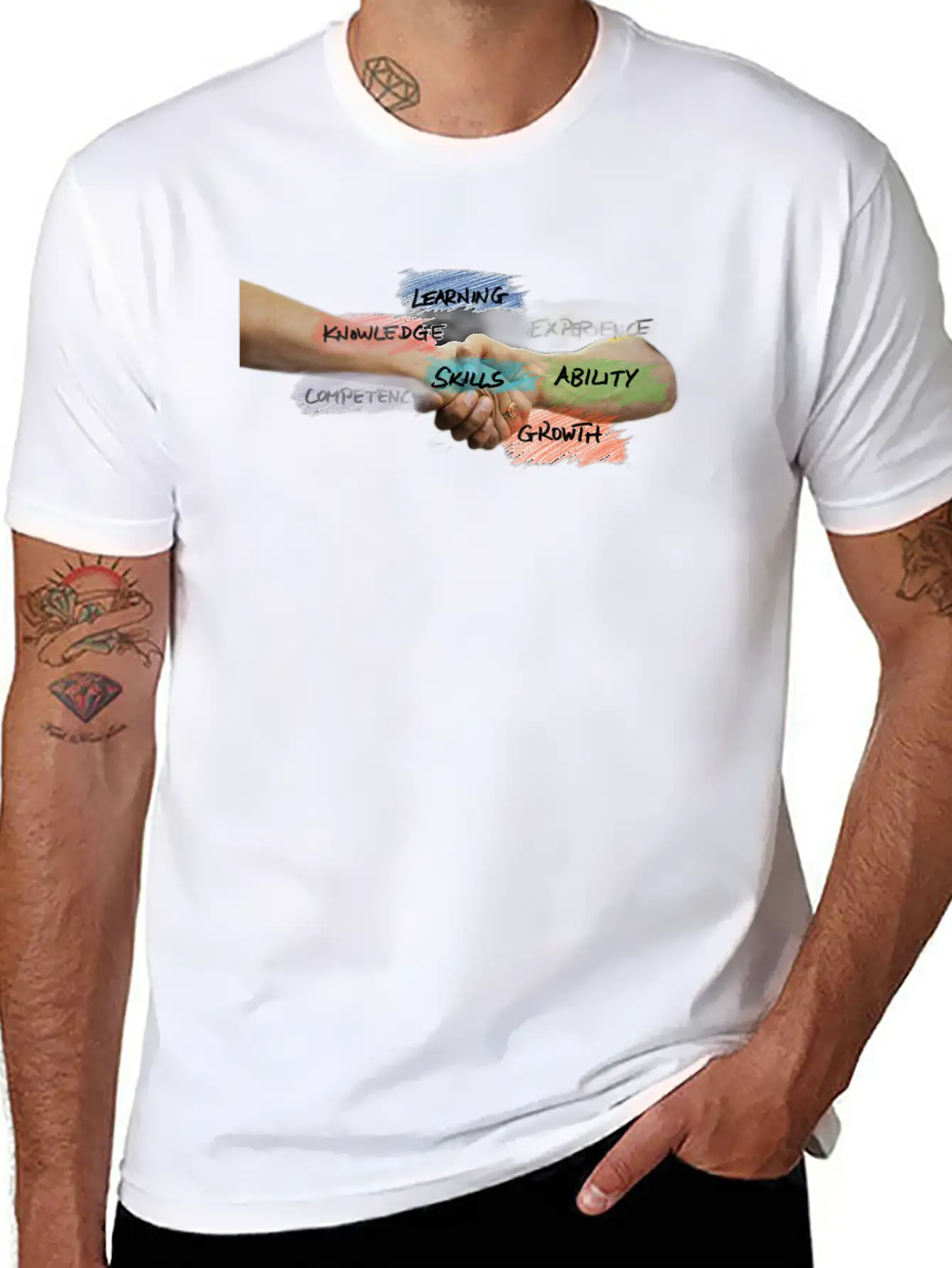 Skills Peace Unisex Short Sleeve Soft Cotton T-Shirt – Casual Everyday Wear