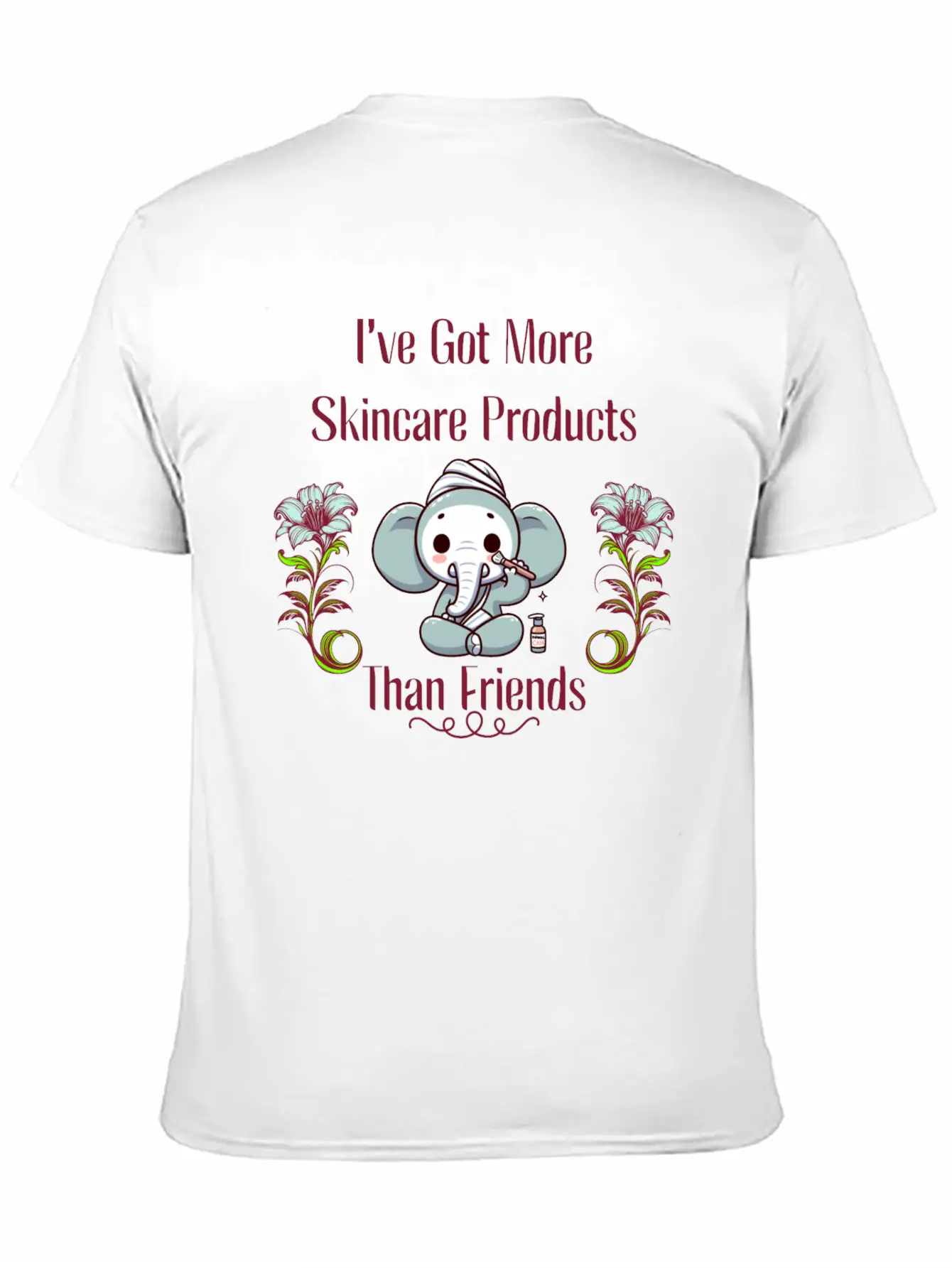 Skin Care Elephant Basic Graphic T-Shirt – Daily Comfort In Soft Cotton