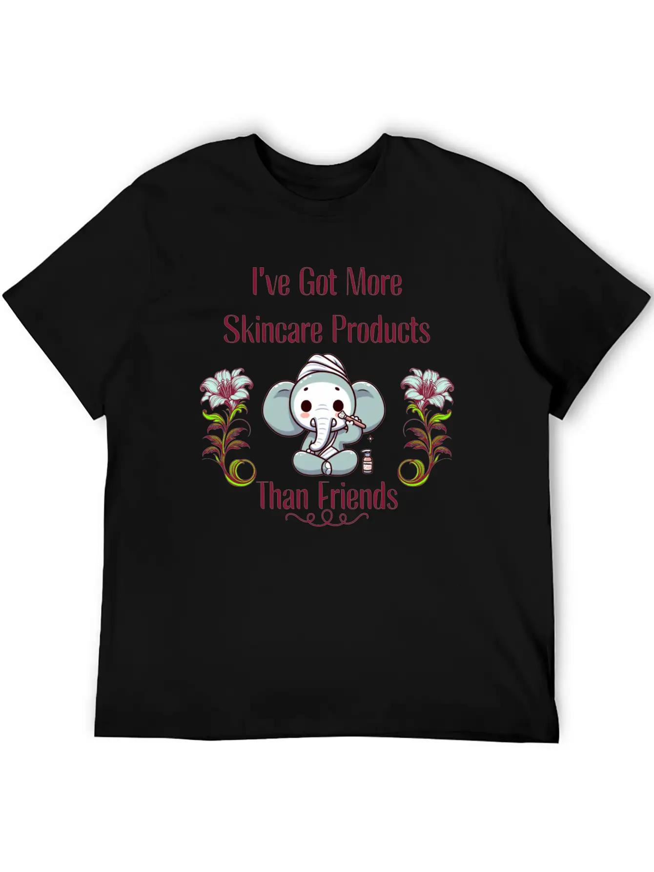 Skin Care Elephant Basic Graphic T-Shirt – Daily Comfort In Soft Cotton