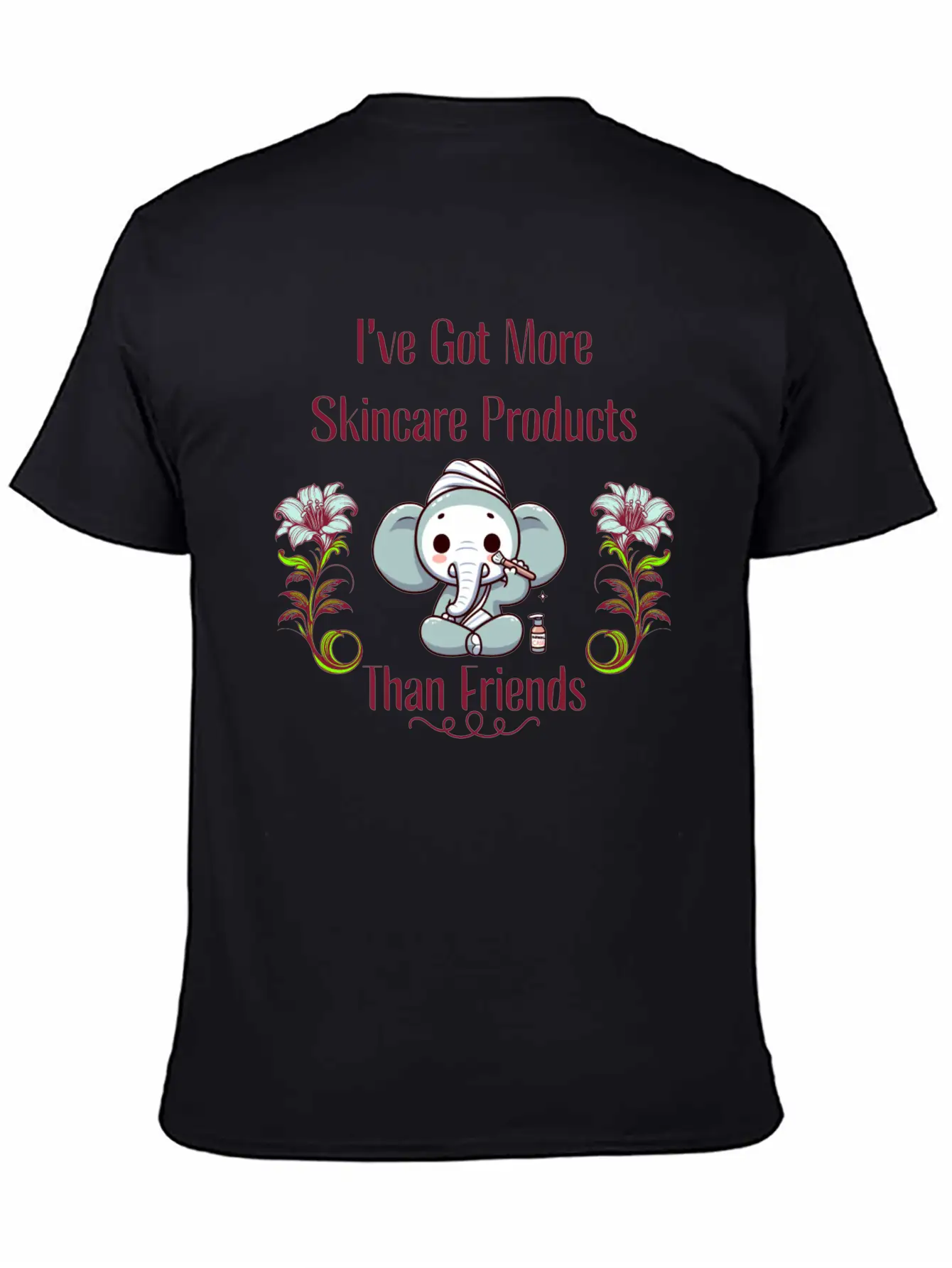 Skin Care Elephant Basic Graphic T-Shirt – Daily Comfort In Soft Cotton