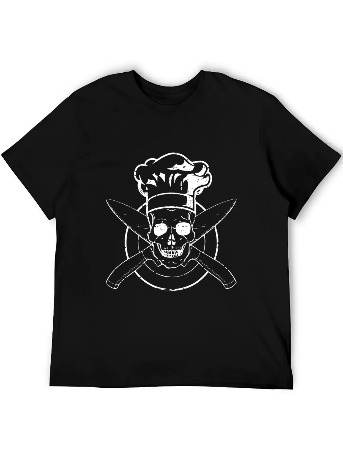 Skull Chef's Hat Cooking BBQ Grilling Unisex Short Sleeve Soft Cotton T-Shirt – Casual Everyday Wear