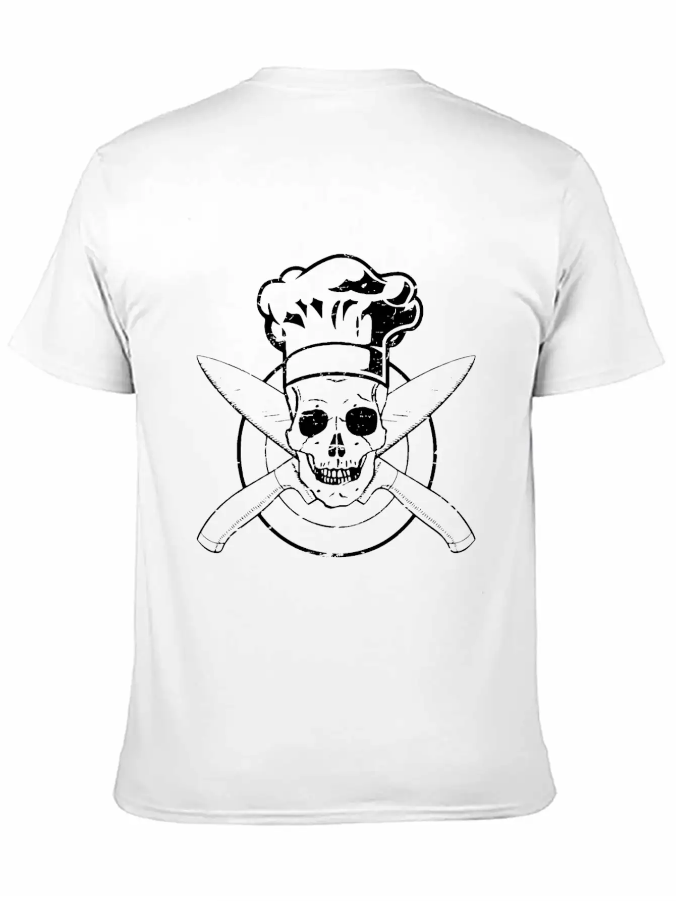 Skull Chef's Hat Cooking BBQ Grilling Unisex Short Sleeve Soft Cotton T-Shirt – Casual Everyday Wear