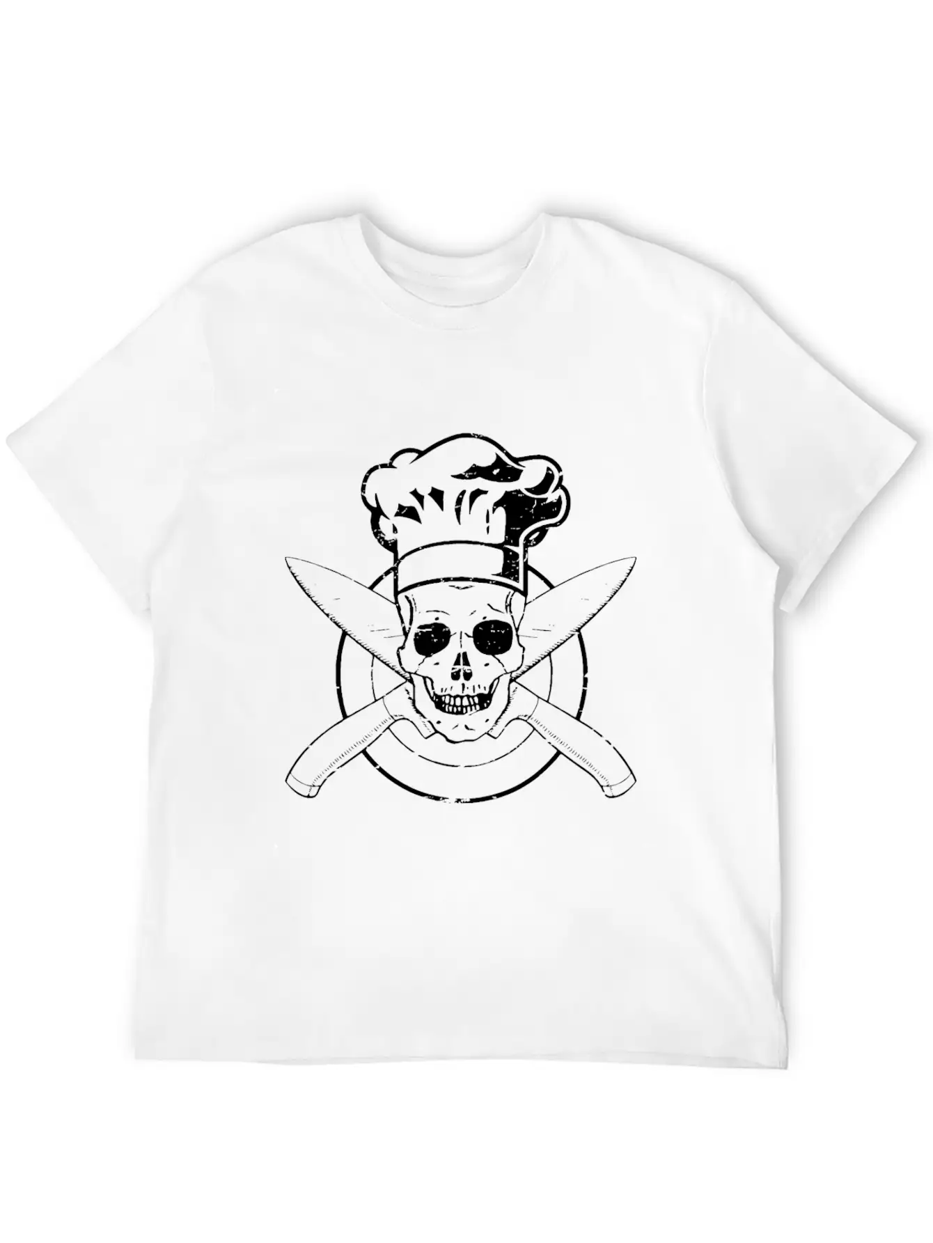 Skull Chef's Hat Cooking BBQ Grilling Unisex Short Sleeve Soft Cotton T-Shirt – Casual Everyday Wear