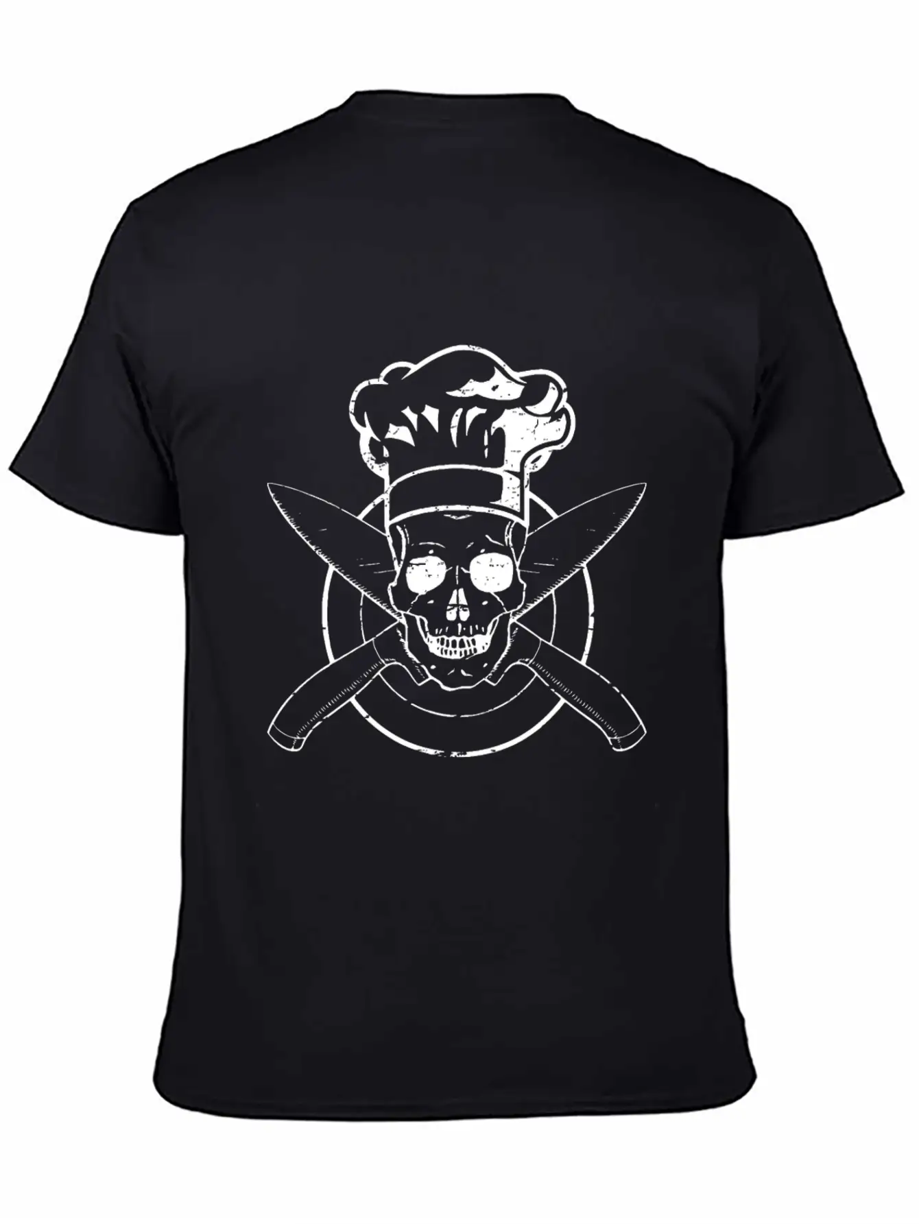 Skull Chef's Hat Cooking BBQ Grilling Unisex Short Sleeve Soft Cotton T-Shirt – Casual Everyday Wear
