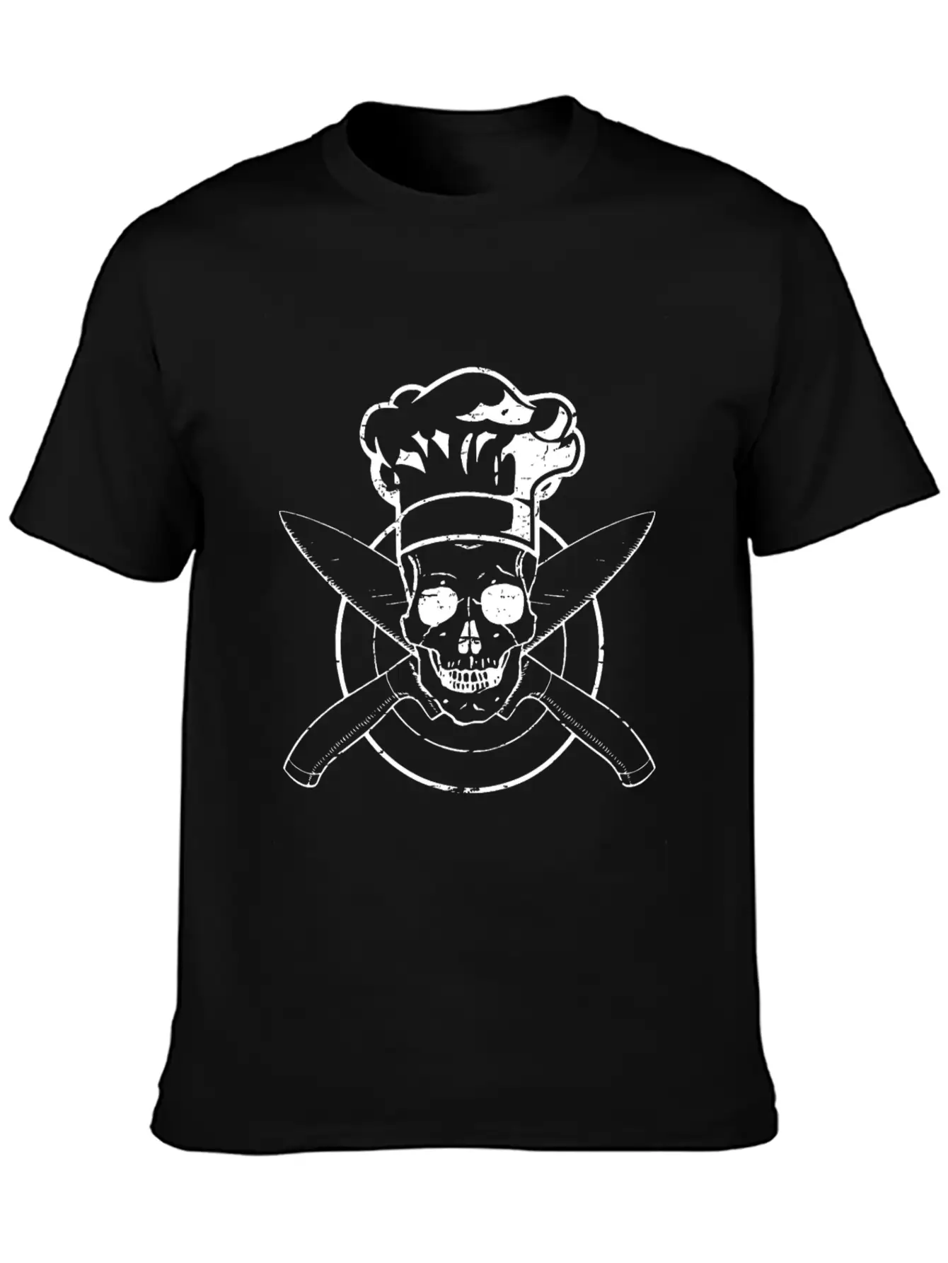 Skull Chef's Hat Cooking BBQ Grilling Unisex Short Sleeve Soft Cotton T-Shirt – Casual Everyday Wear