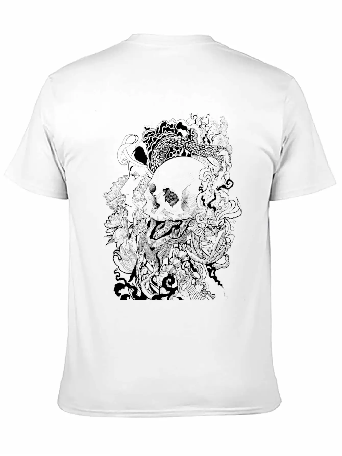 Skull Enchanted Stylish Everyday T-Shirt – Unisex Basic Cotton Tee