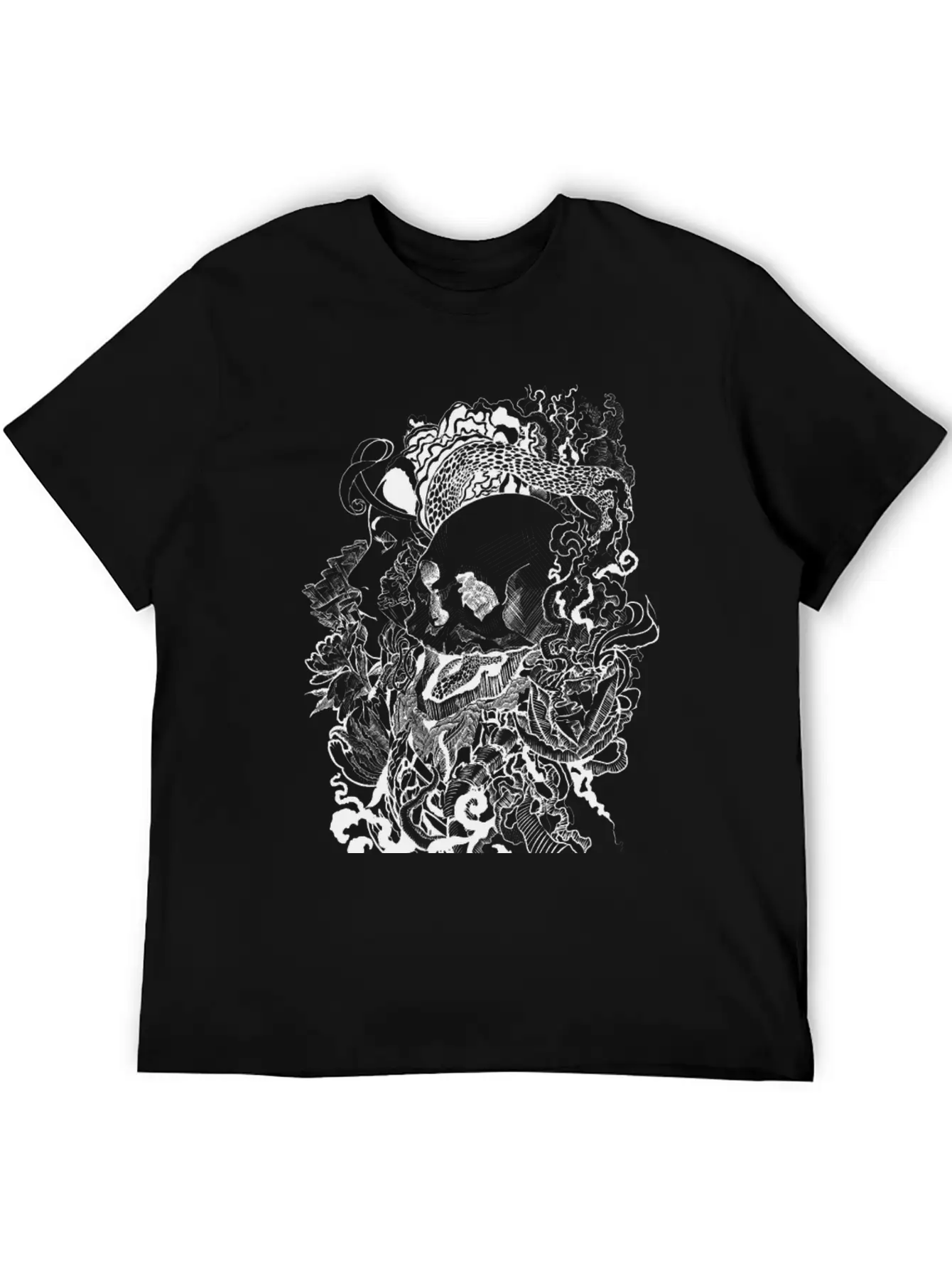 Skull Enchanted Stylish Everyday T-Shirt – Unisex Basic Cotton Tee