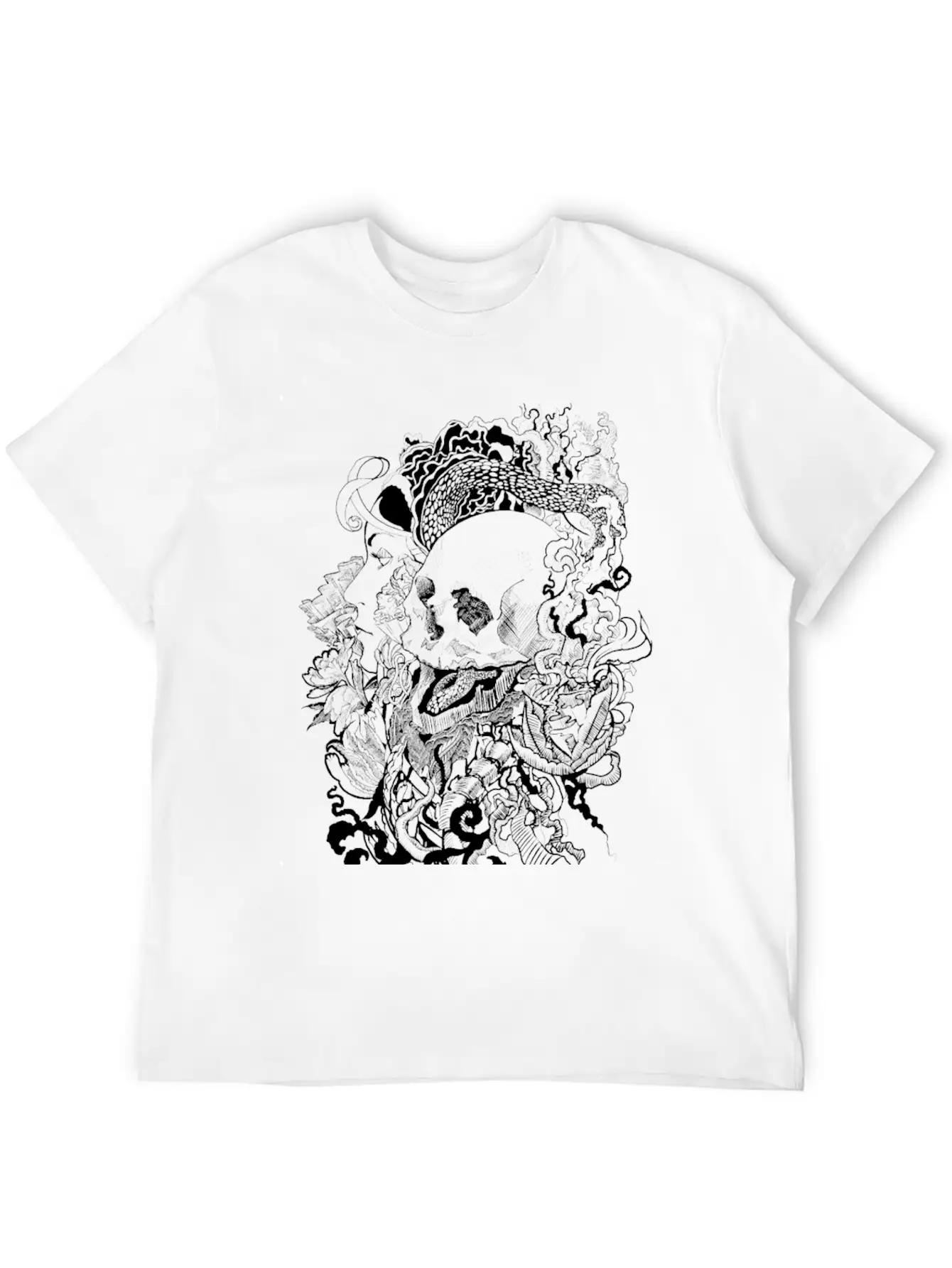 Skull Enchanted Stylish Everyday T-Shirt – Unisex Basic Cotton Tee