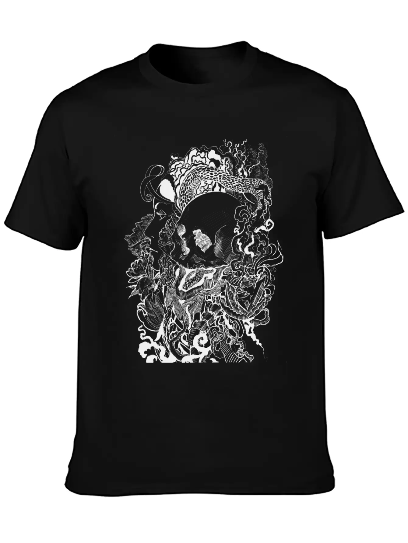 Skull Enchanted Stylish Everyday T-Shirt – Unisex Basic Cotton Tee
