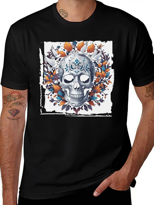 Skull For Women Men Skeleton Gothic Graphic Funny Timeless Short Sleeve Tee – Comfy And Minimalist Design