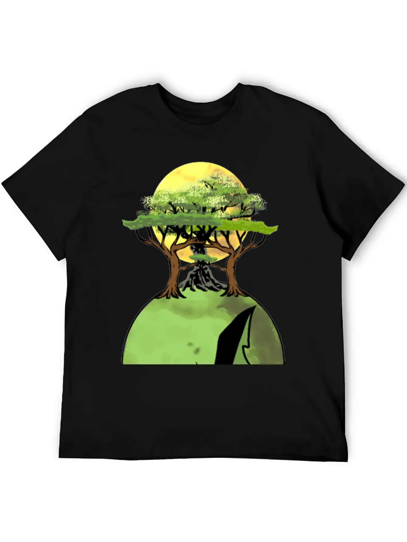Skull Mother Earth Rainforst Co2 Climate Flora Stylish Everyday T-Shirt – Unisex Basic Cotton Tee