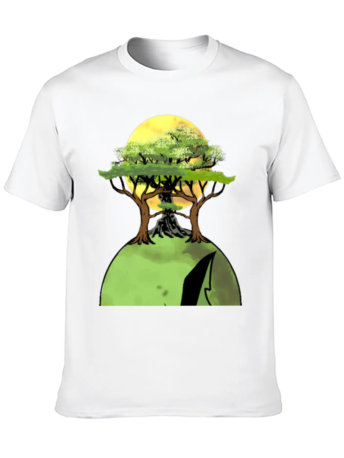 Skull Mother Earth Rainforst Co2 Climate Flora Stylish Everyday T-Shirt – Unisex Basic Cotton Tee
