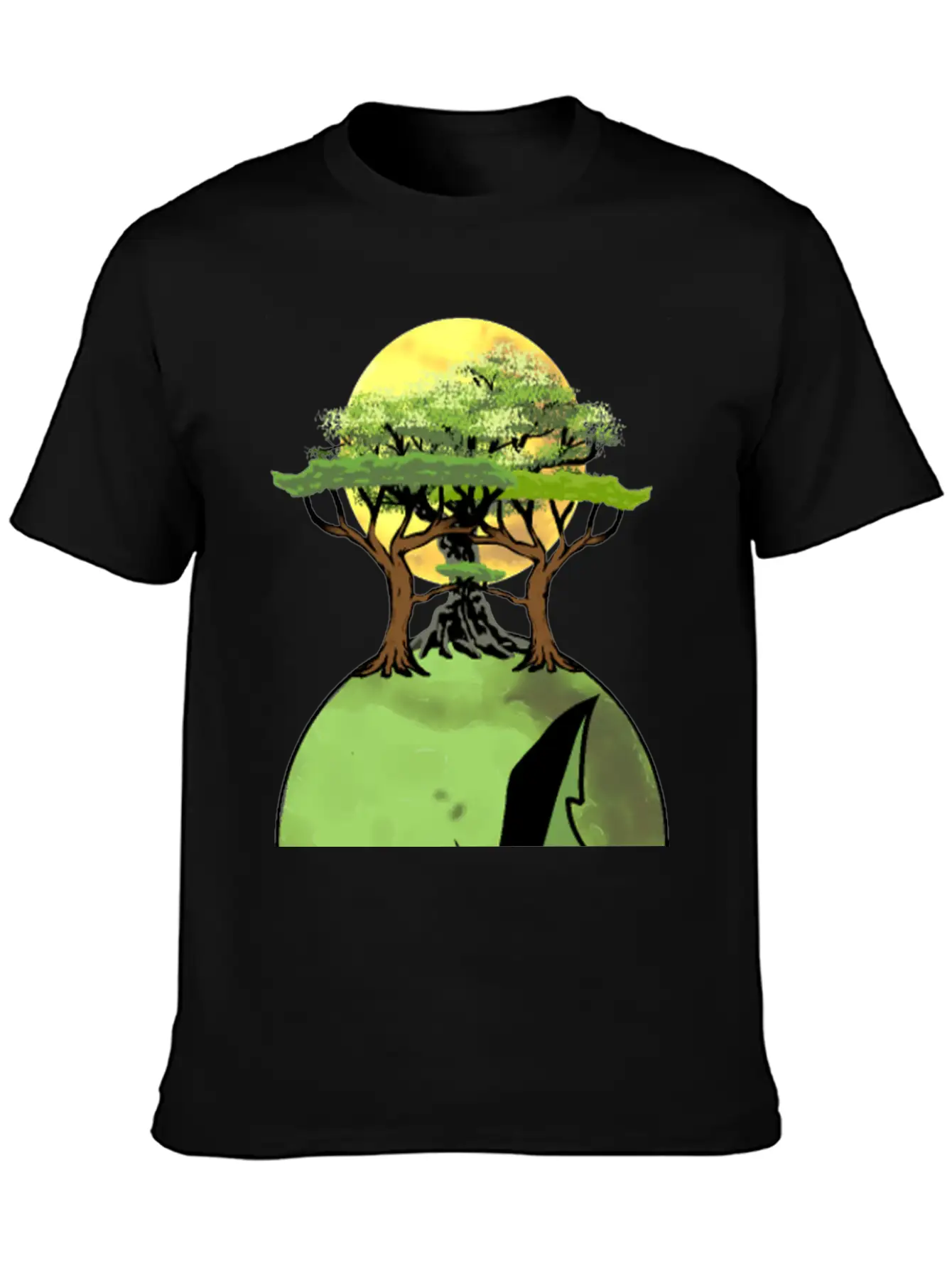Skull Mother Earth Rainforst Co2 Climate Flora Stylish Everyday T-Shirt – Unisex Basic Cotton Tee