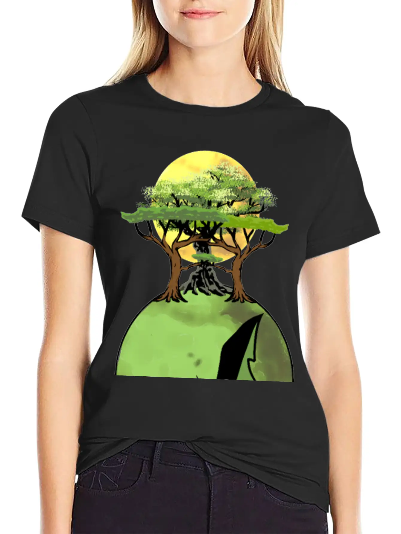 Skull Mother Earth Rainforst Co2 Climate Flora Stylish Everyday T-Shirt – Unisex Basic Cotton Tee