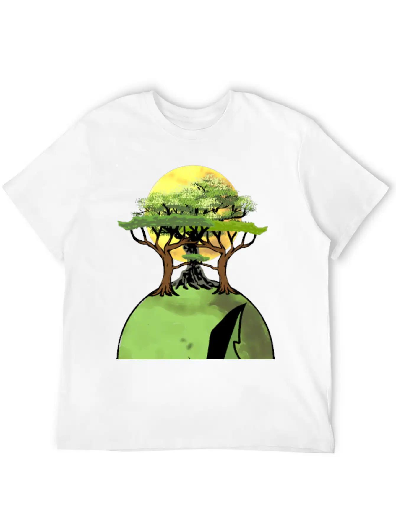 Skull Mother Earth Rainforst Co2 Climate Flora Stylish Everyday T-Shirt – Unisex Basic Cotton Tee