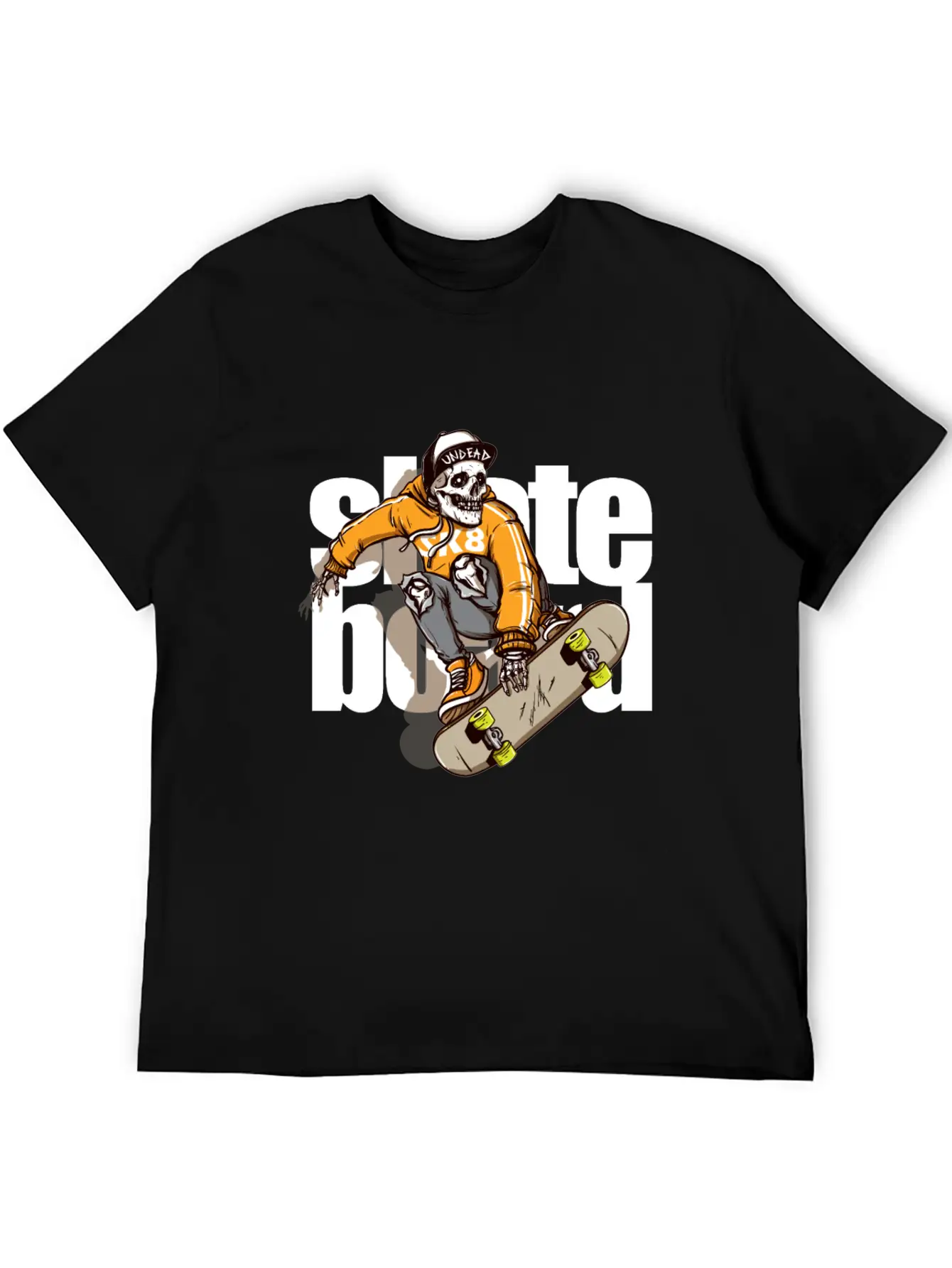 Skull Riding Skateboard 2 Essential Unisex Summer Tee – Soft Cotton Casual Fit