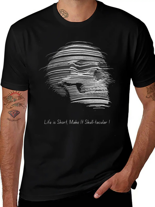 SKull T Shirt Unisex Short Sleeve Soft Cotton T-Shirt – Casual Everyday Wear