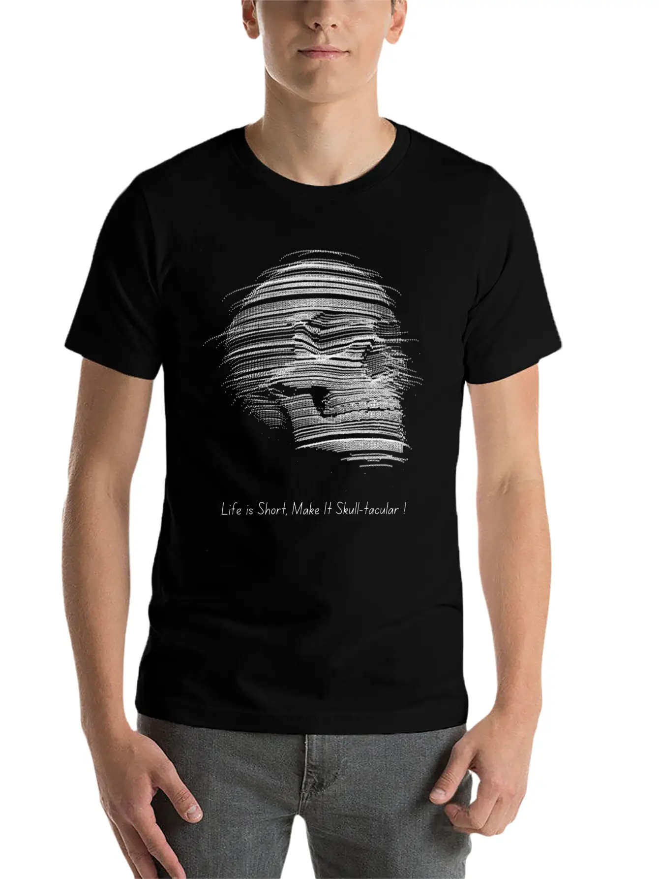 SKull T Shirt Unisex Short Sleeve Soft Cotton T-Shirt – Casual Everyday Wear