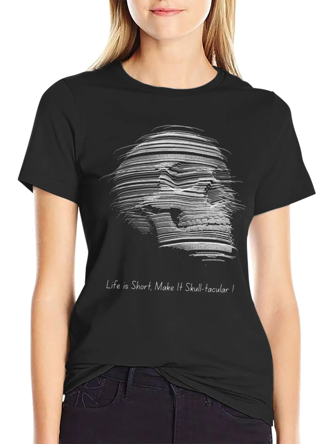 SKull T Shirt Unisex Short Sleeve Soft Cotton T-Shirt – Casual Everyday Wear