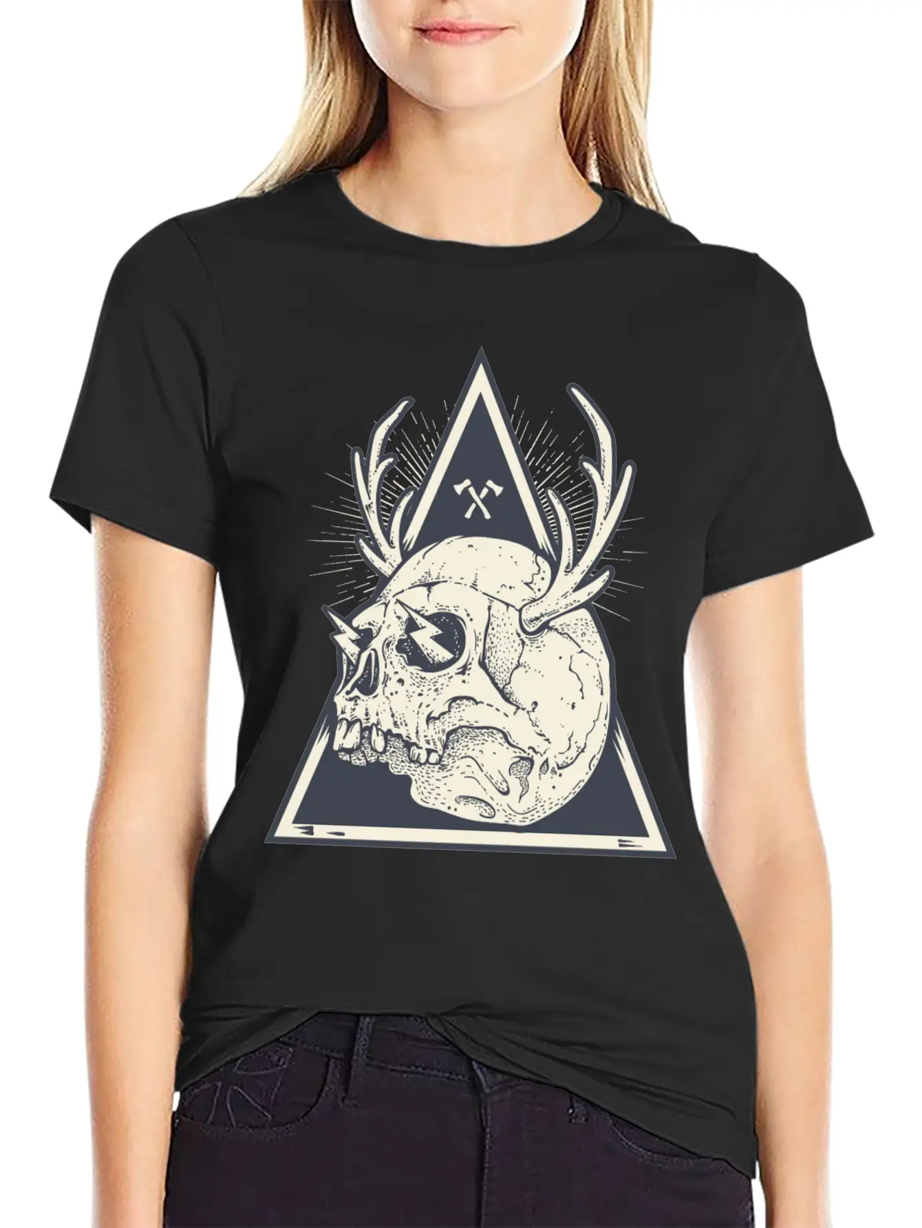 Skull Unisex Short Sleeve Soft Cotton T-Shirt – Casual Everyday Wear