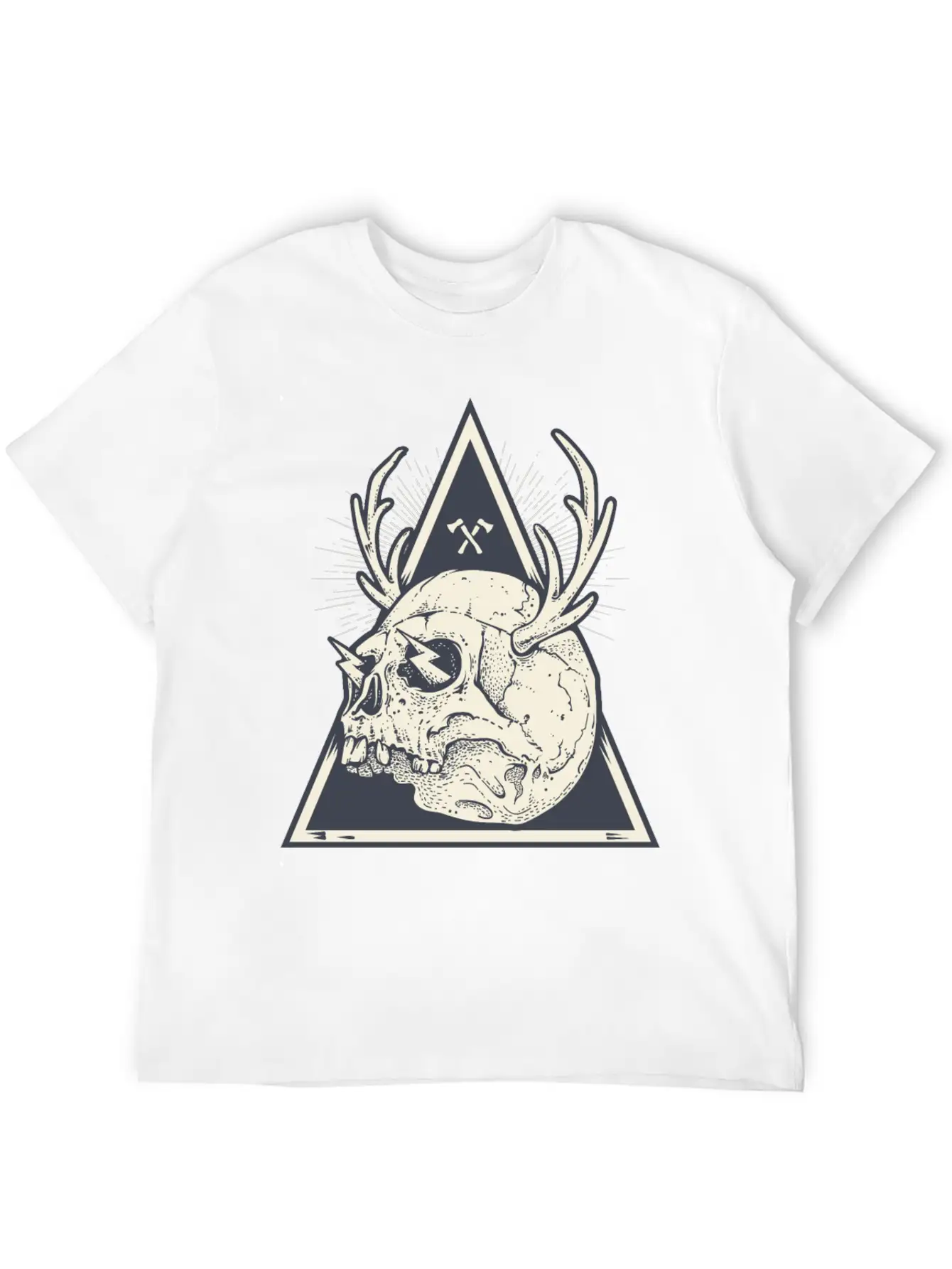 Skull Unisex Short Sleeve Soft Cotton T-Shirt – Casual Everyday Wear