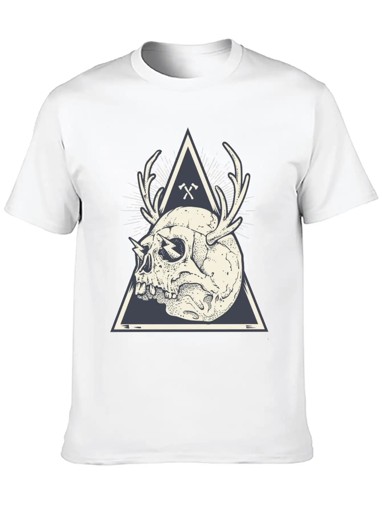 Skull Unisex Short Sleeve Soft Cotton T-Shirt – Casual Everyday Wear