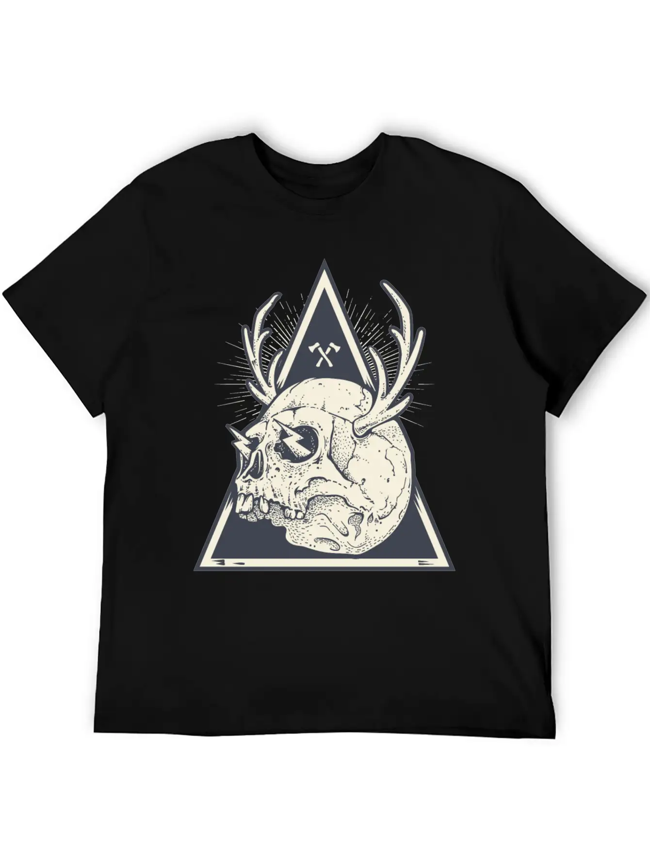 Skull Unisex Short Sleeve Soft Cotton T-Shirt – Casual Everyday Wear